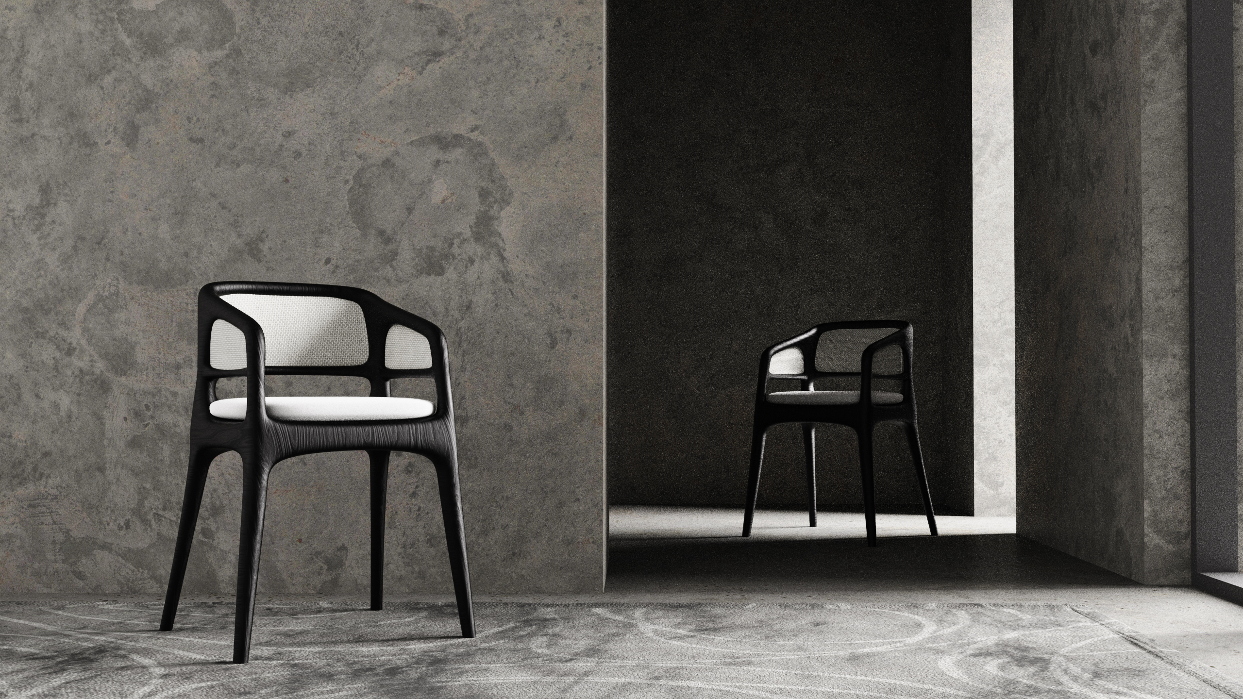 Seal script，Modern furniture，Chinese traditional culture，