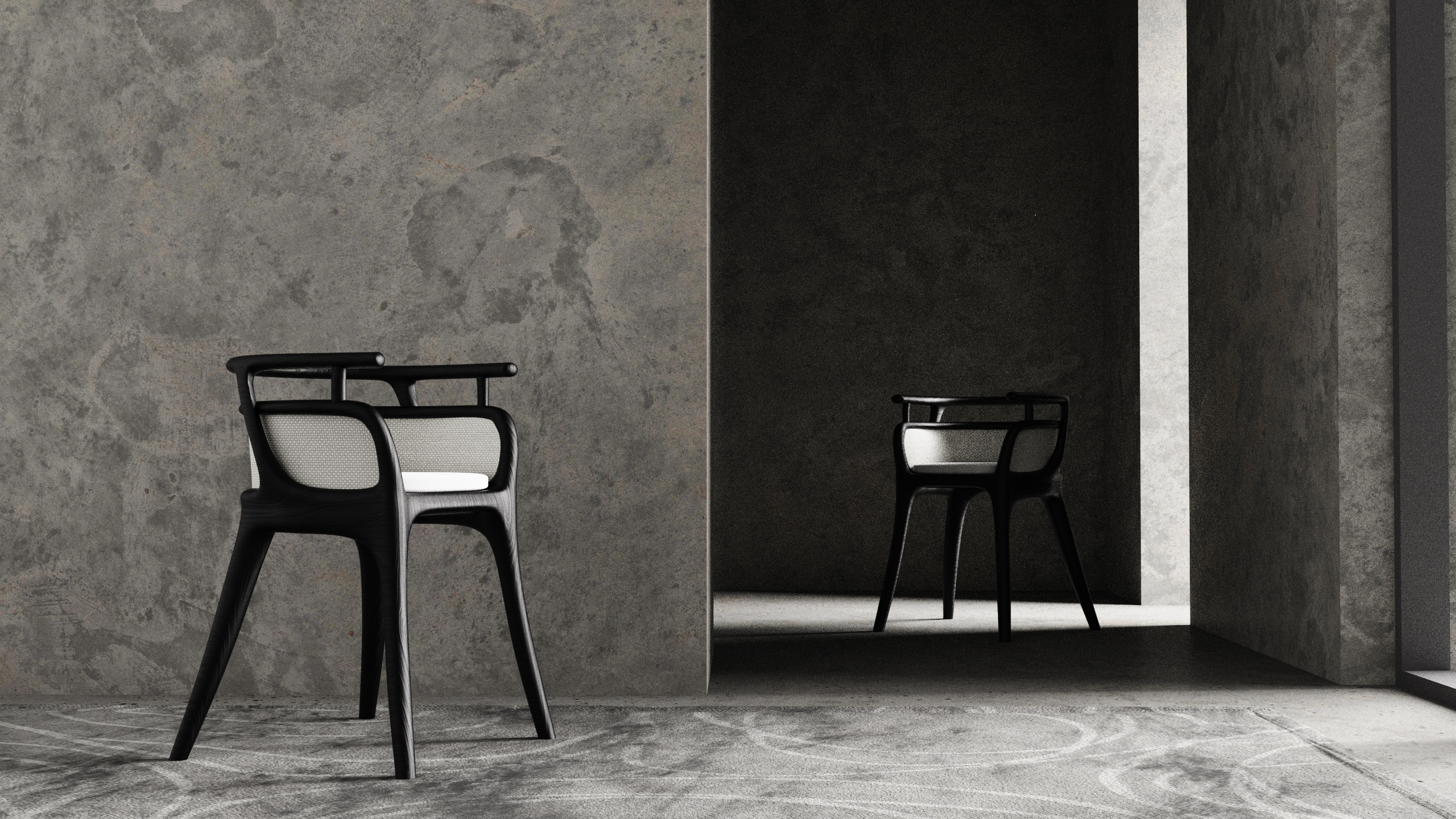 Seal script，Modern furniture，Chinese traditional culture，