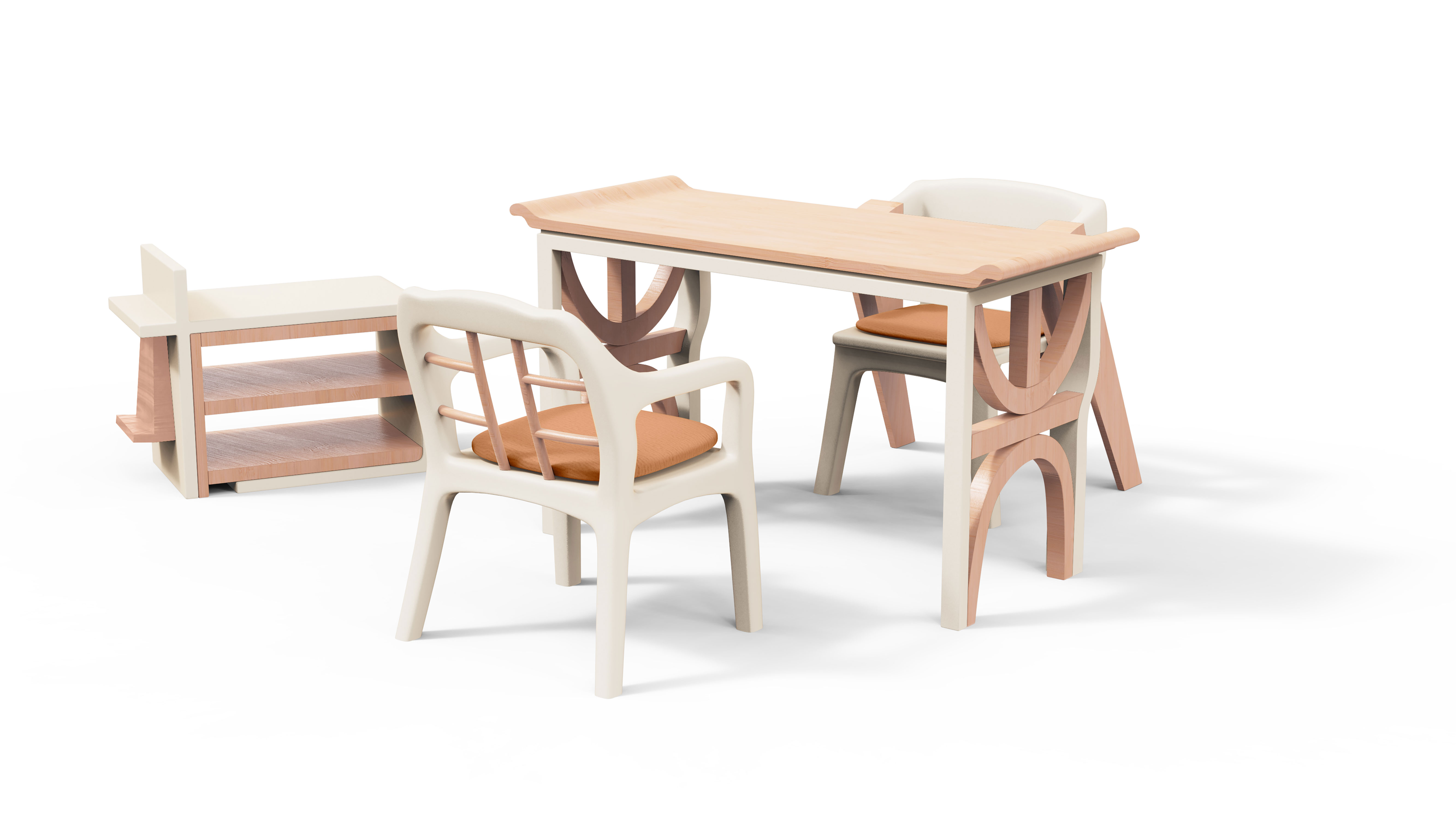 official script，furniture design ，Chinese traditional culture，Calligraphy，Plum, Oran, Bamboo and Chrysanthemum，