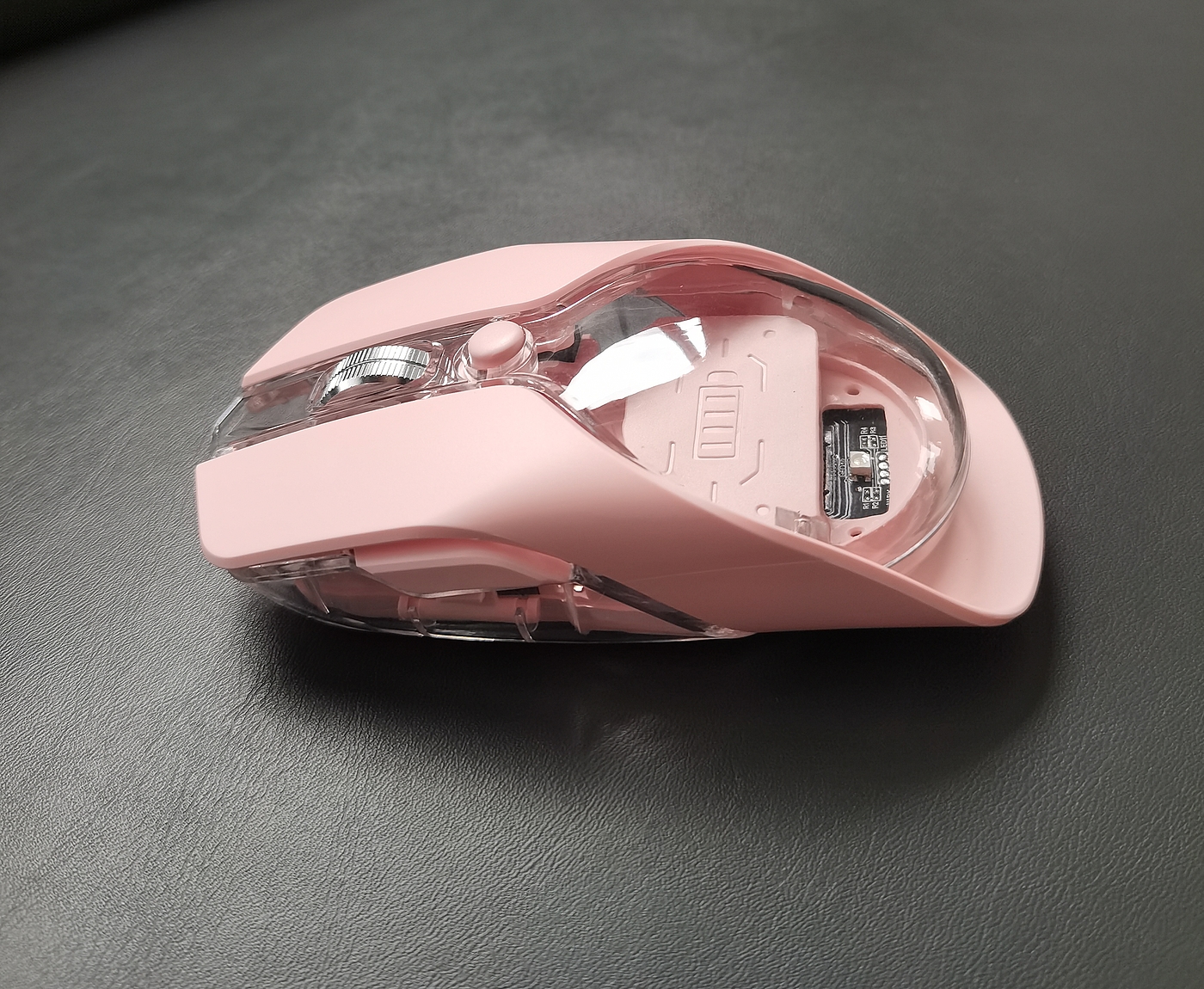 Transparent Mouse，Replaceable keys，Luminous mouse，Business Office Mouse，Metal roller，