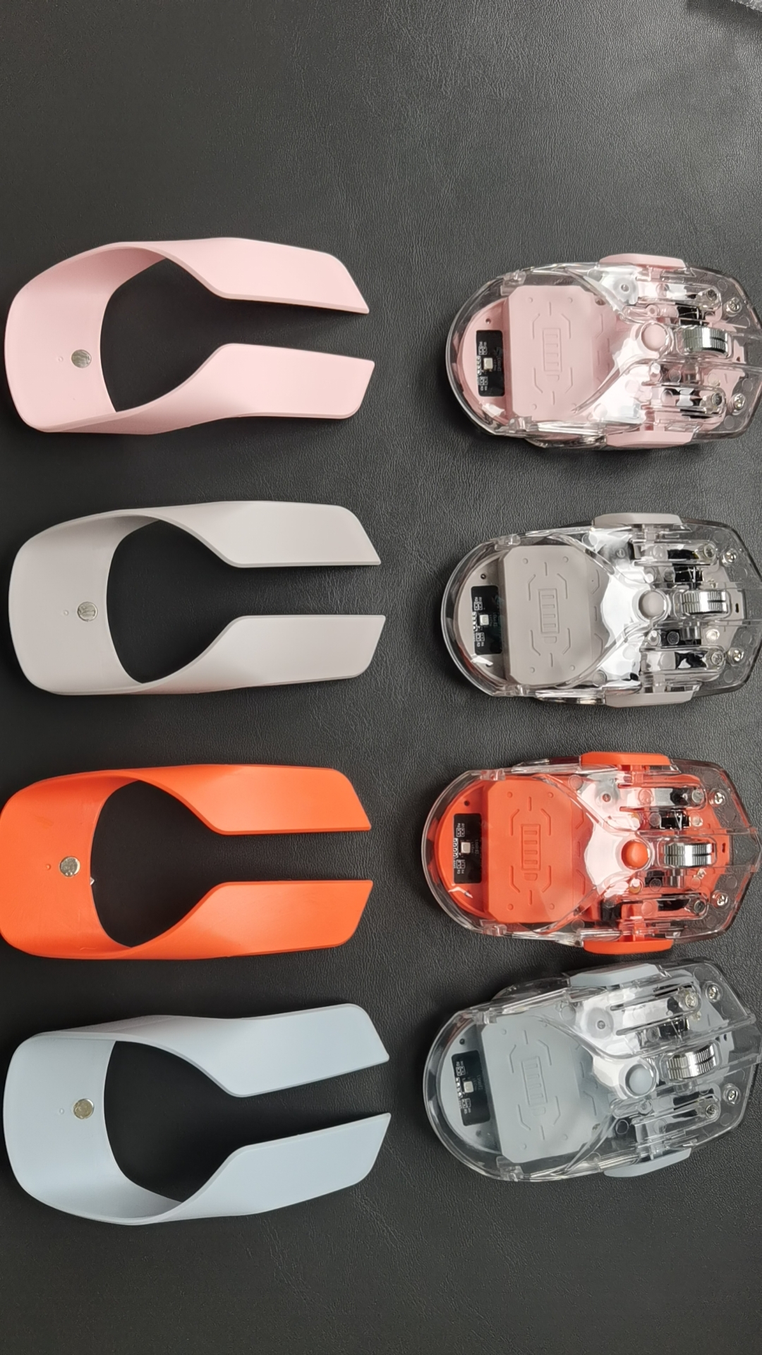 Transparent Mouse，Replaceable keys，Luminous mouse，Business Office Mouse，Metal roller，