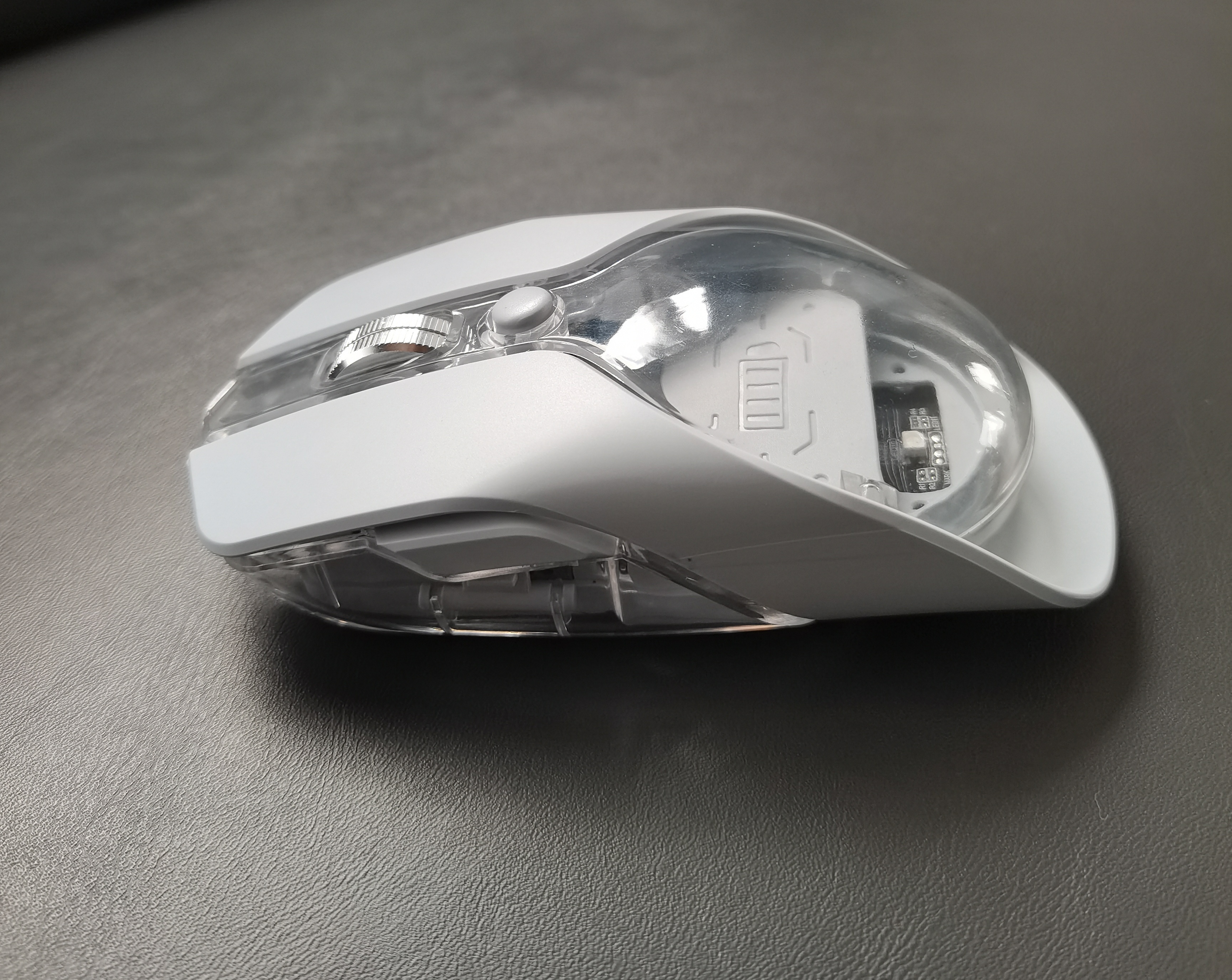 Transparent Mouse，Replaceable keys，Luminous mouse，Business Office Mouse，Metal roller，