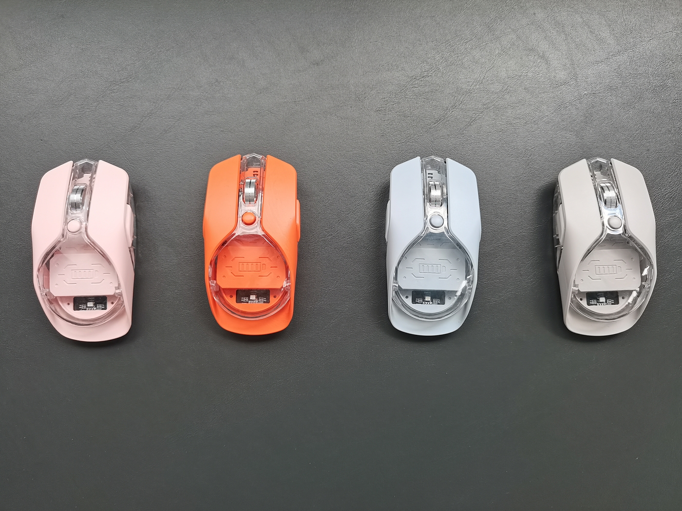 Transparent Mouse，Replaceable keys，Luminous mouse，Business Office Mouse，Metal roller，