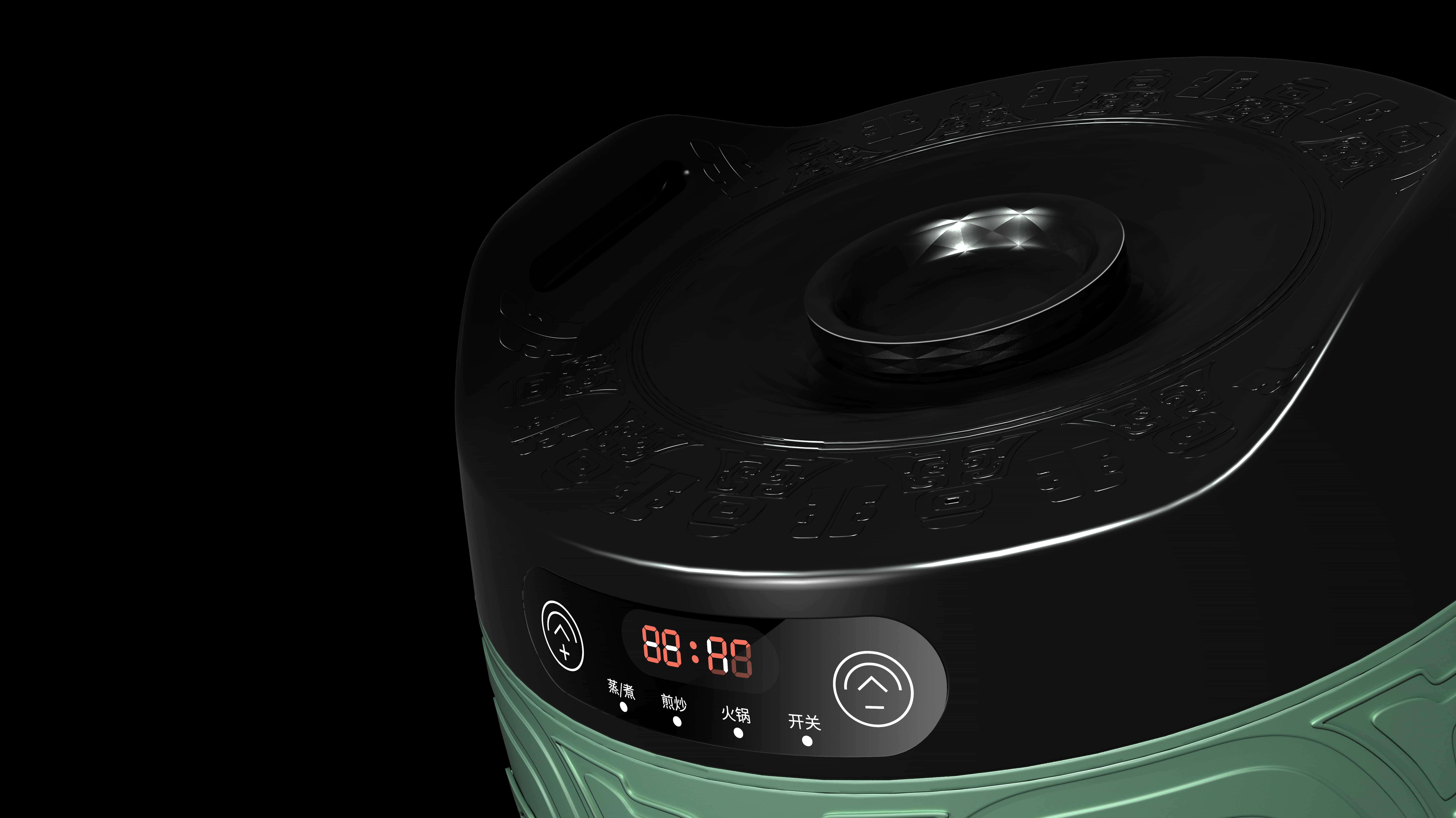 Outdoor camping electric cooker，Oracle，bronzeware，ancient chinese culture，