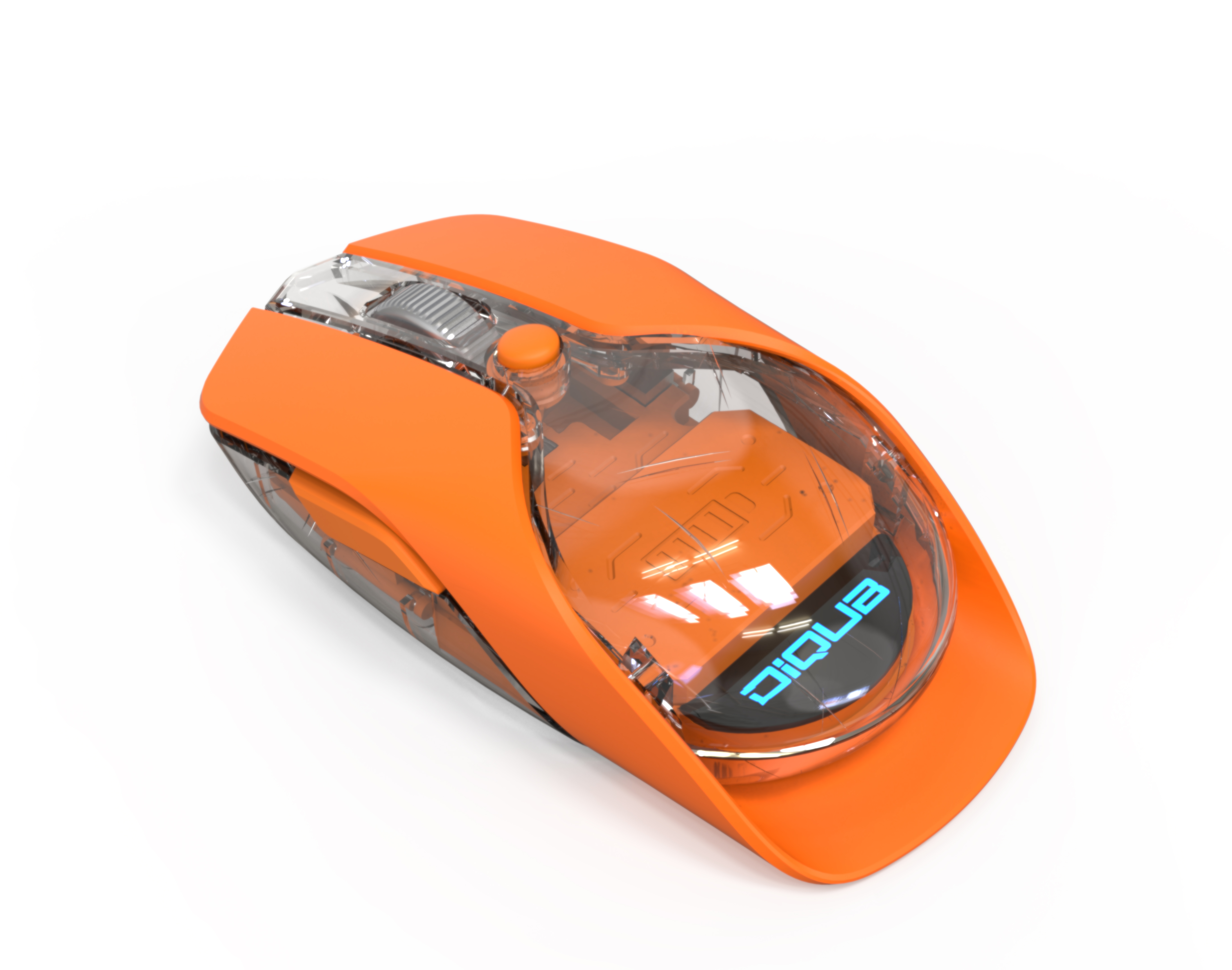 Transparent Mouse，Replaceable keys，Luminous mouse，Business Office Mouse，Metal roller，