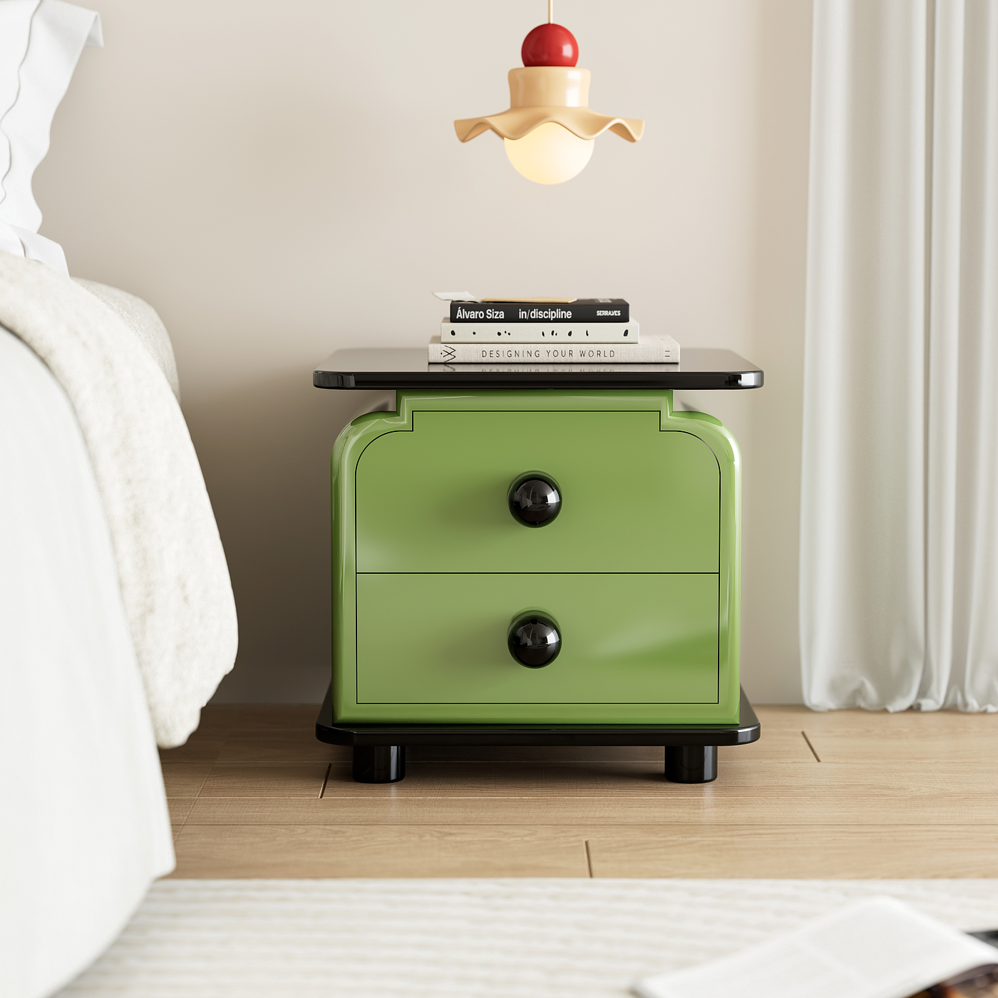 Furniture rendering，E-commerce renderings，bedside cupboard，Side table，3D modeling，