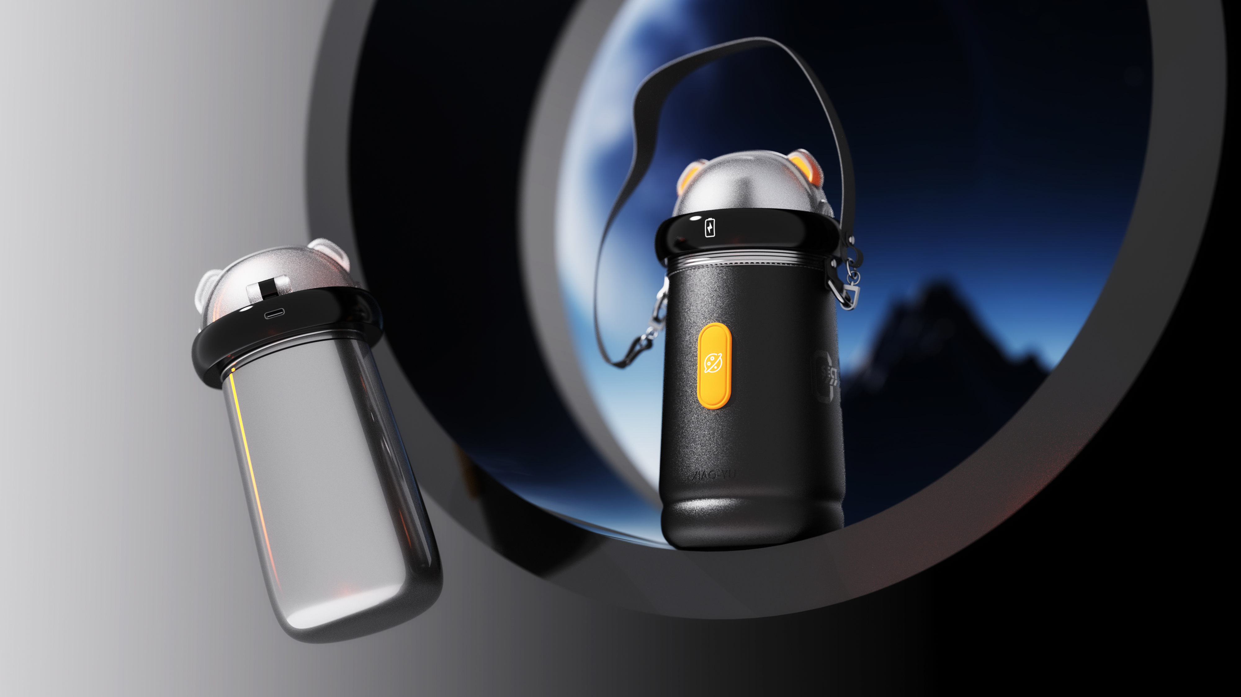 vacuum cup，astronaut，Sense of science and technology，display，Cool tide，intelligence，Drink water reminder，