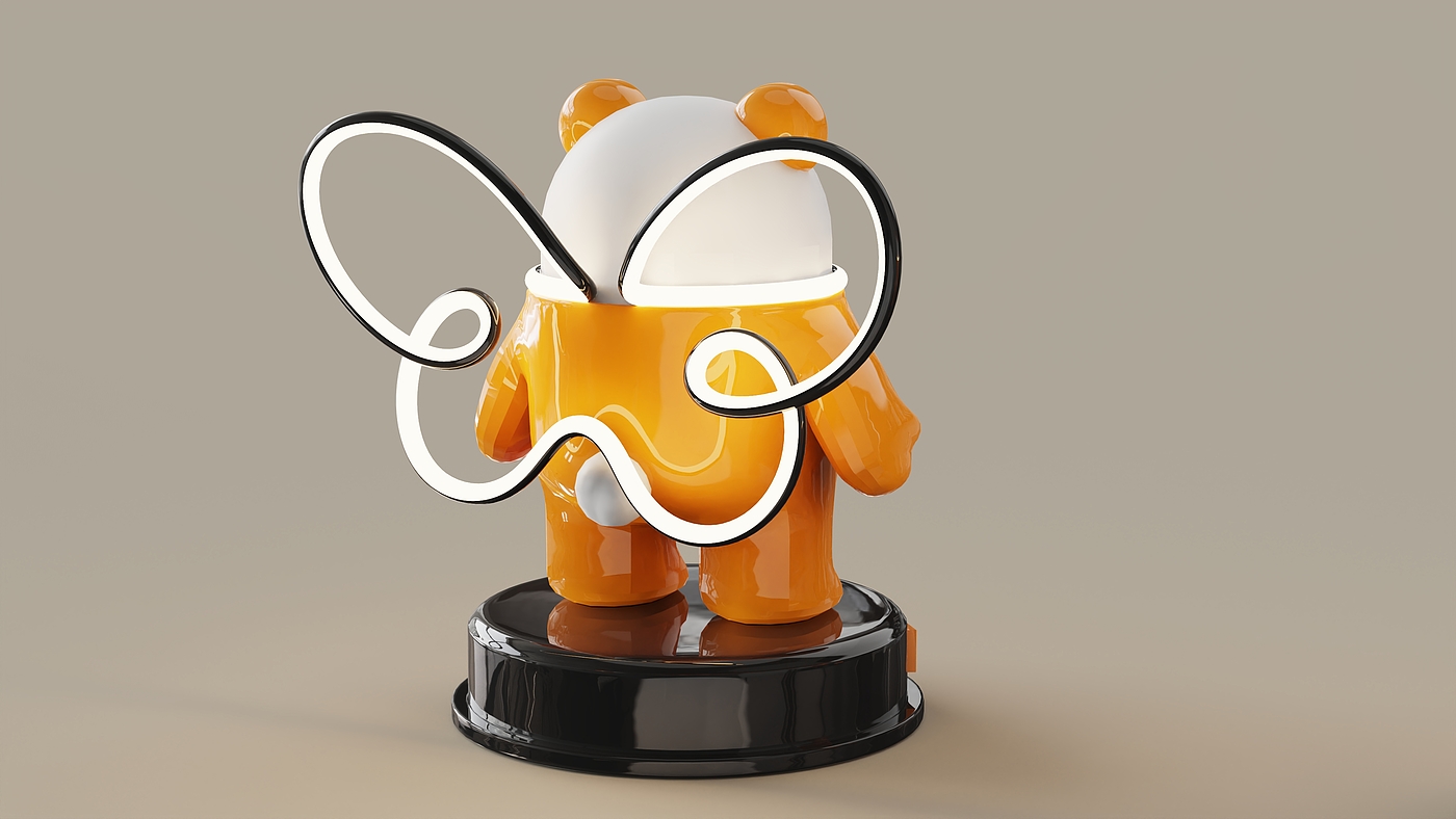 Brand IP lamps，Brand IP Lighting，Appearance design，Structural design，Lamps and lanterns lighting，Small desk lamp，Bear Table Lamp，Creative desk lamp，