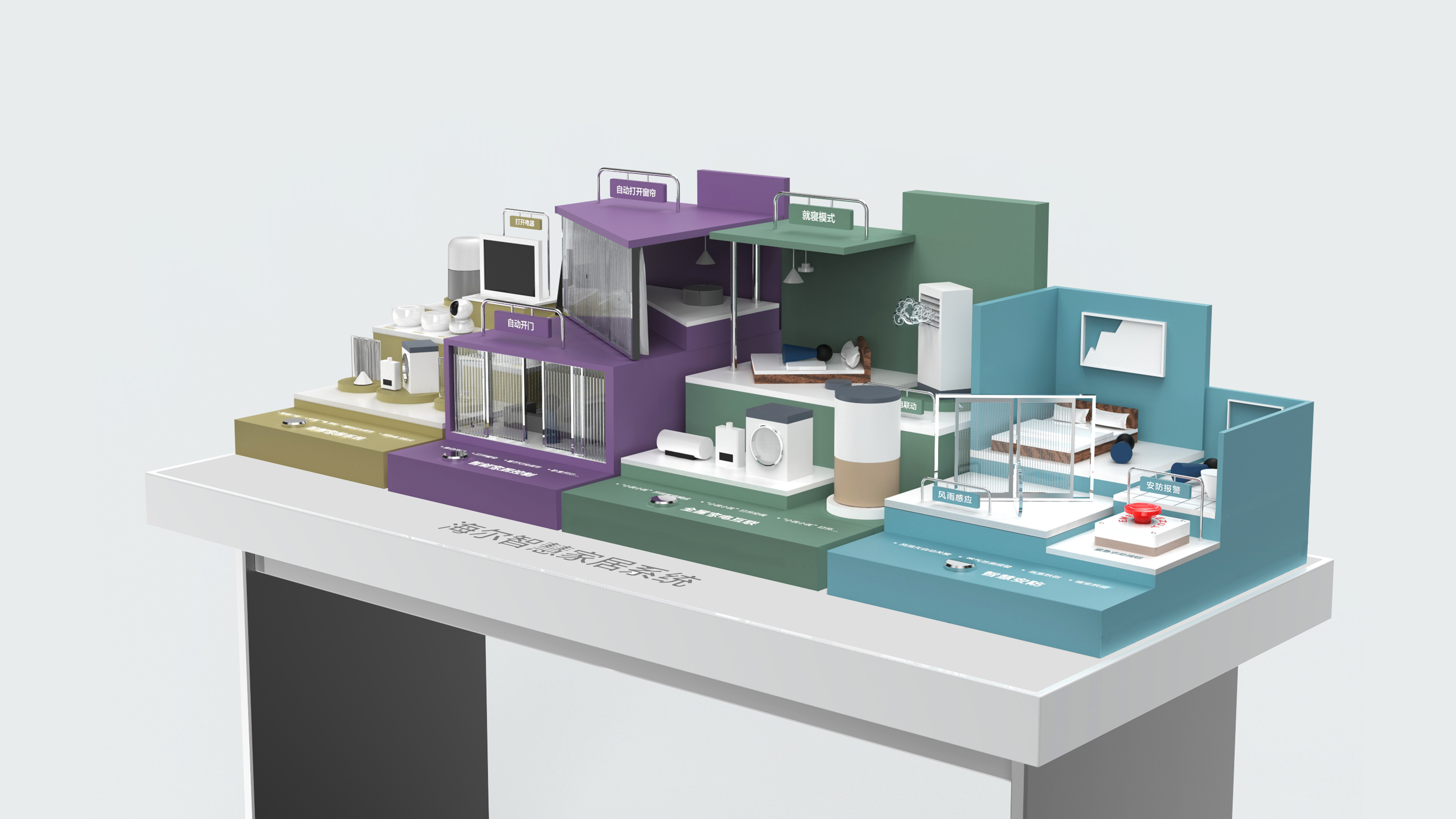Smart Home，sand table，Exhibition，Haier，