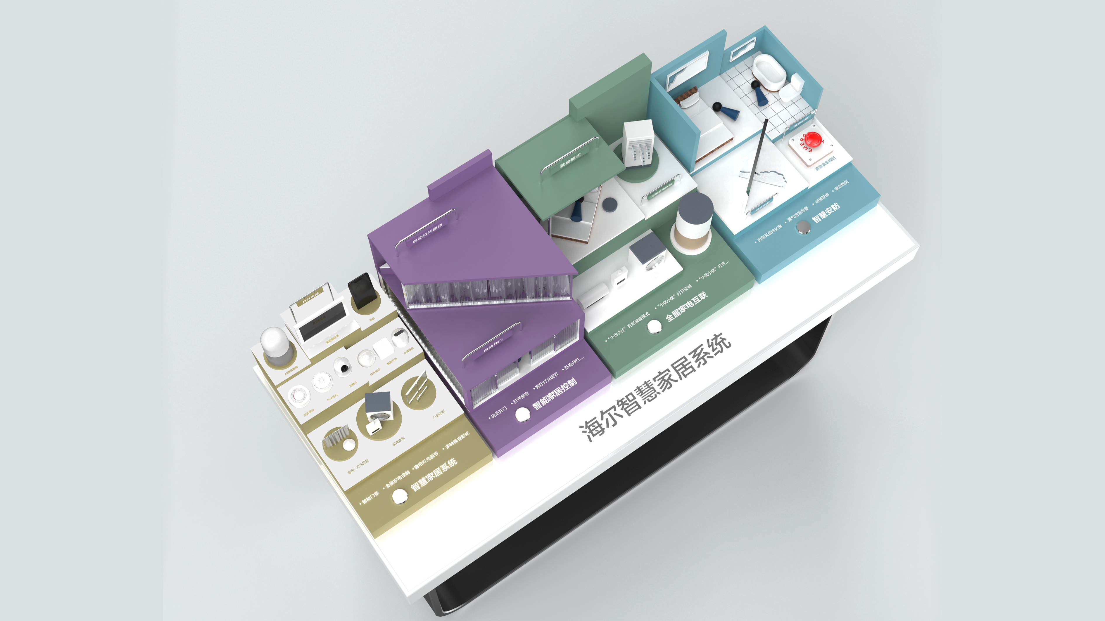 Smart Home，sand table，Exhibition，Haier，