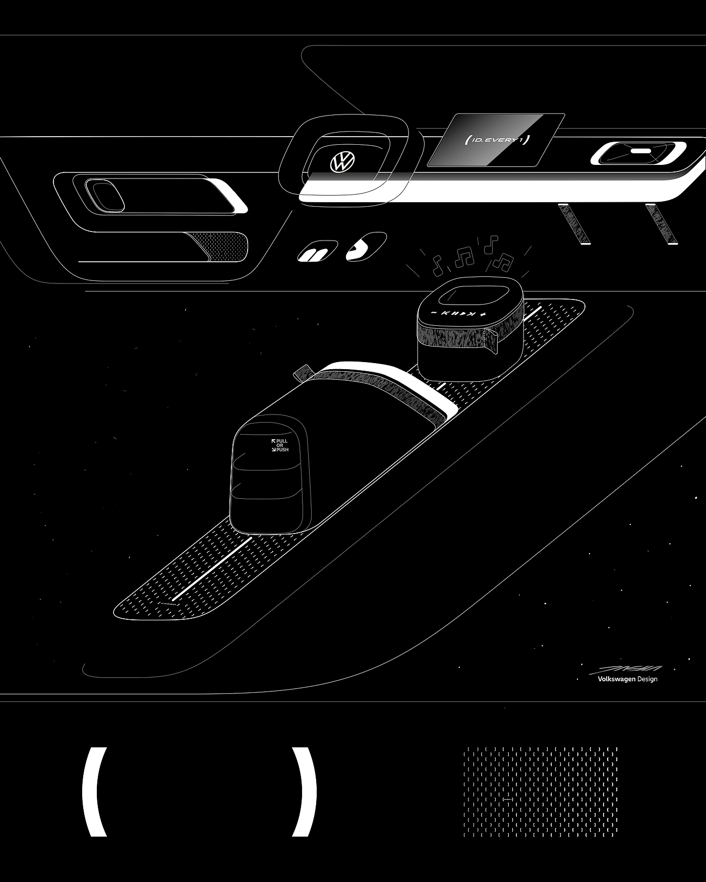 Volkswagen，car，interior，