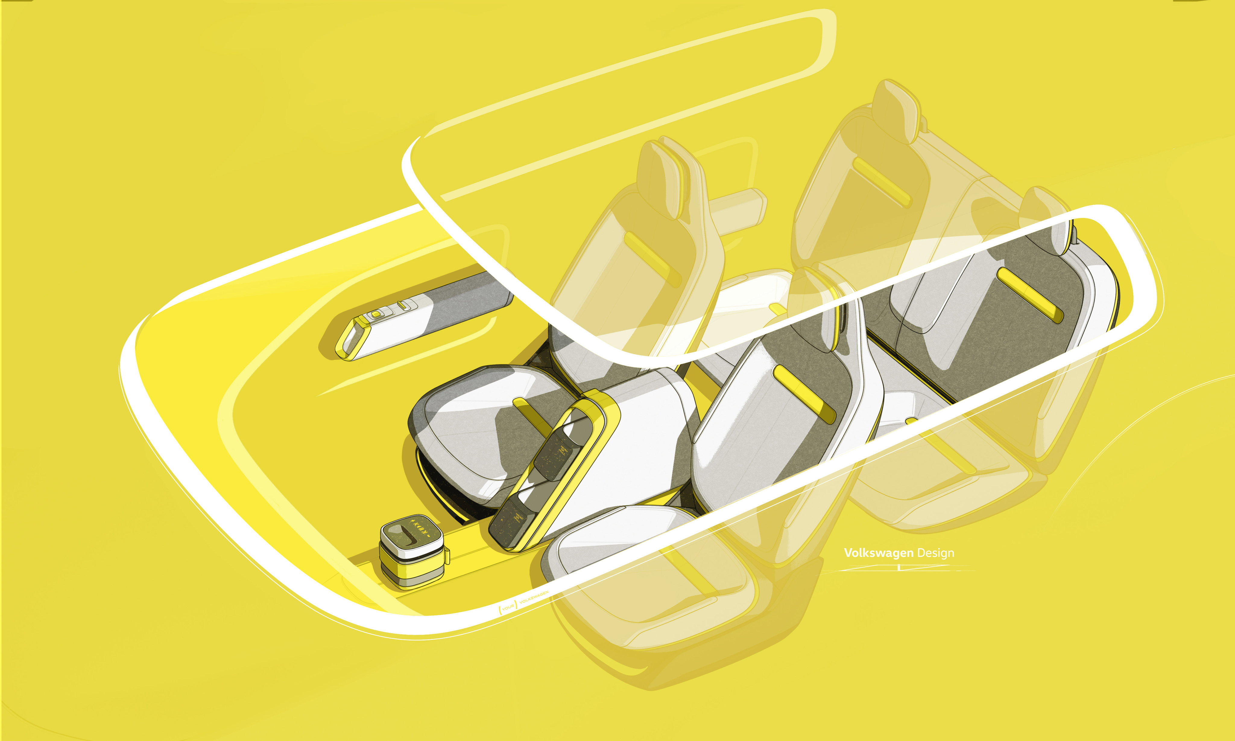 Volkswagen，car，interior，