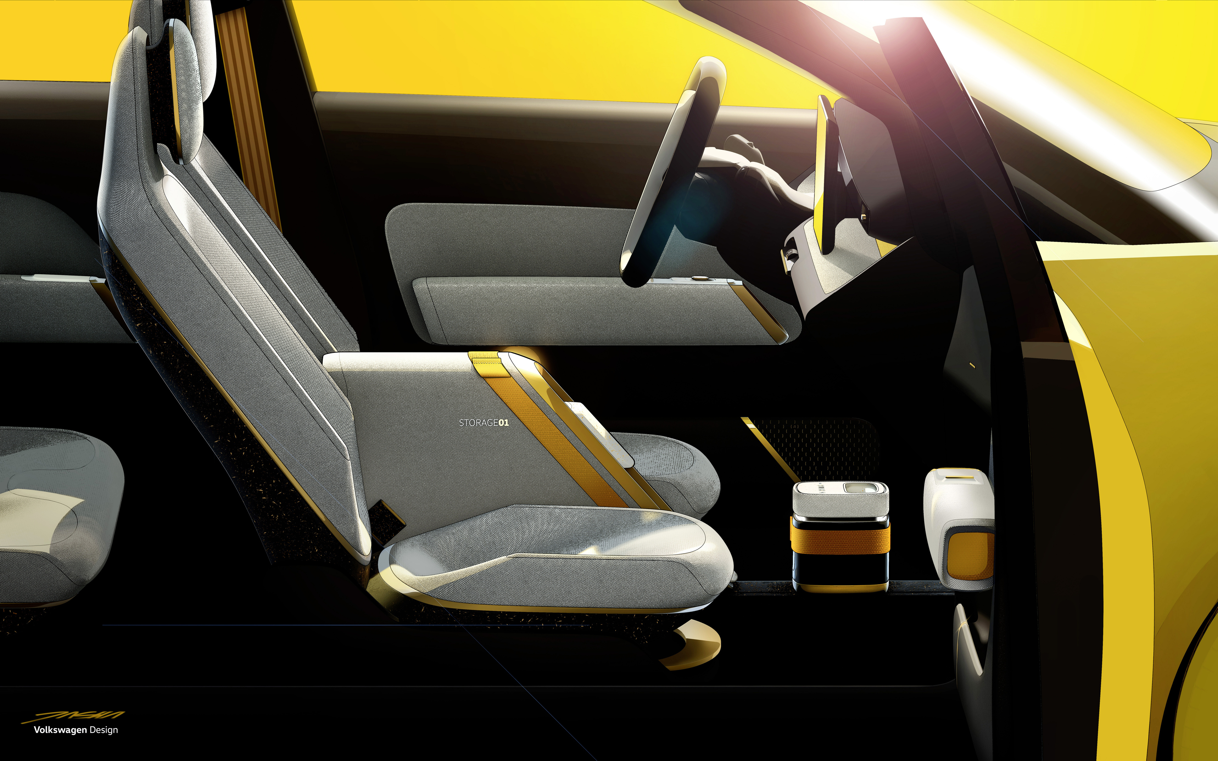 Volkswagen，car，interior，