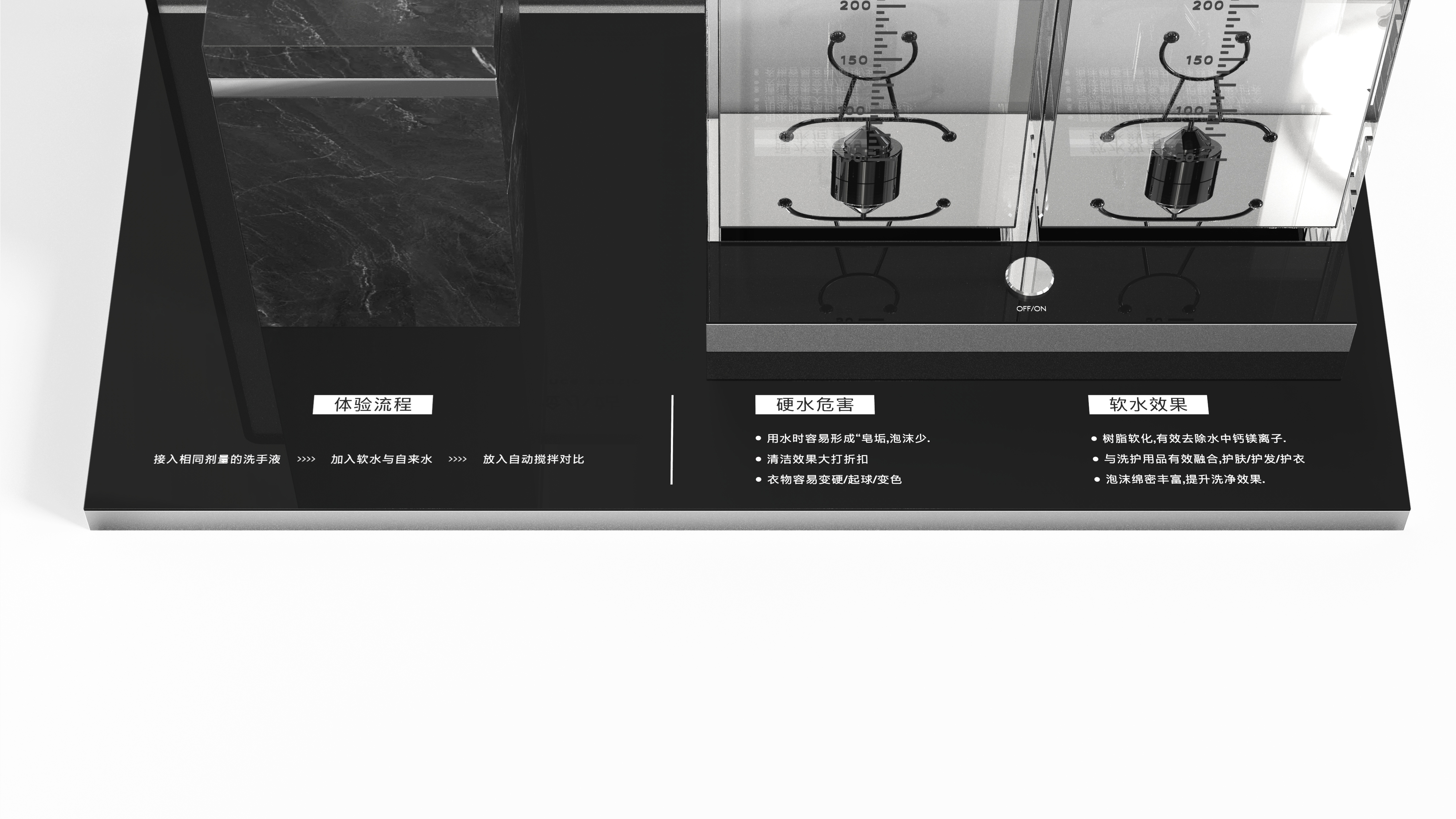 Experience props，Display props，Soft water experience，