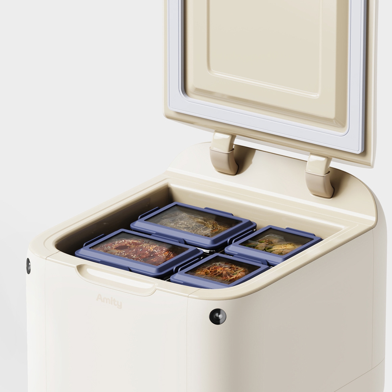 Amity，robot，Mobile refrigerator，Service community，Food Delivery Service，