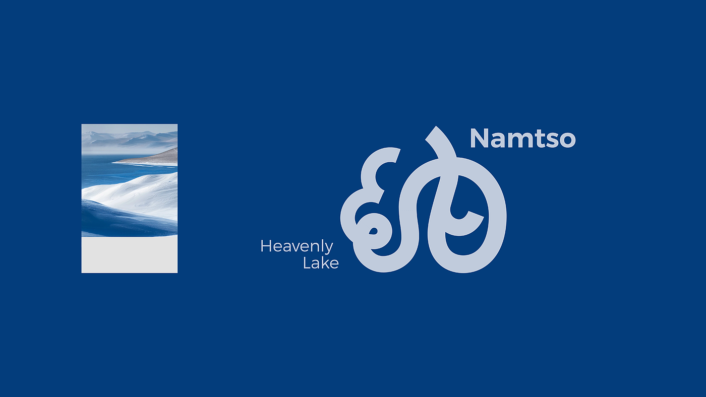 Namtso，Lake Beach，Logo design，Font design，Original design，national culture，Brand design，Visual recognition，