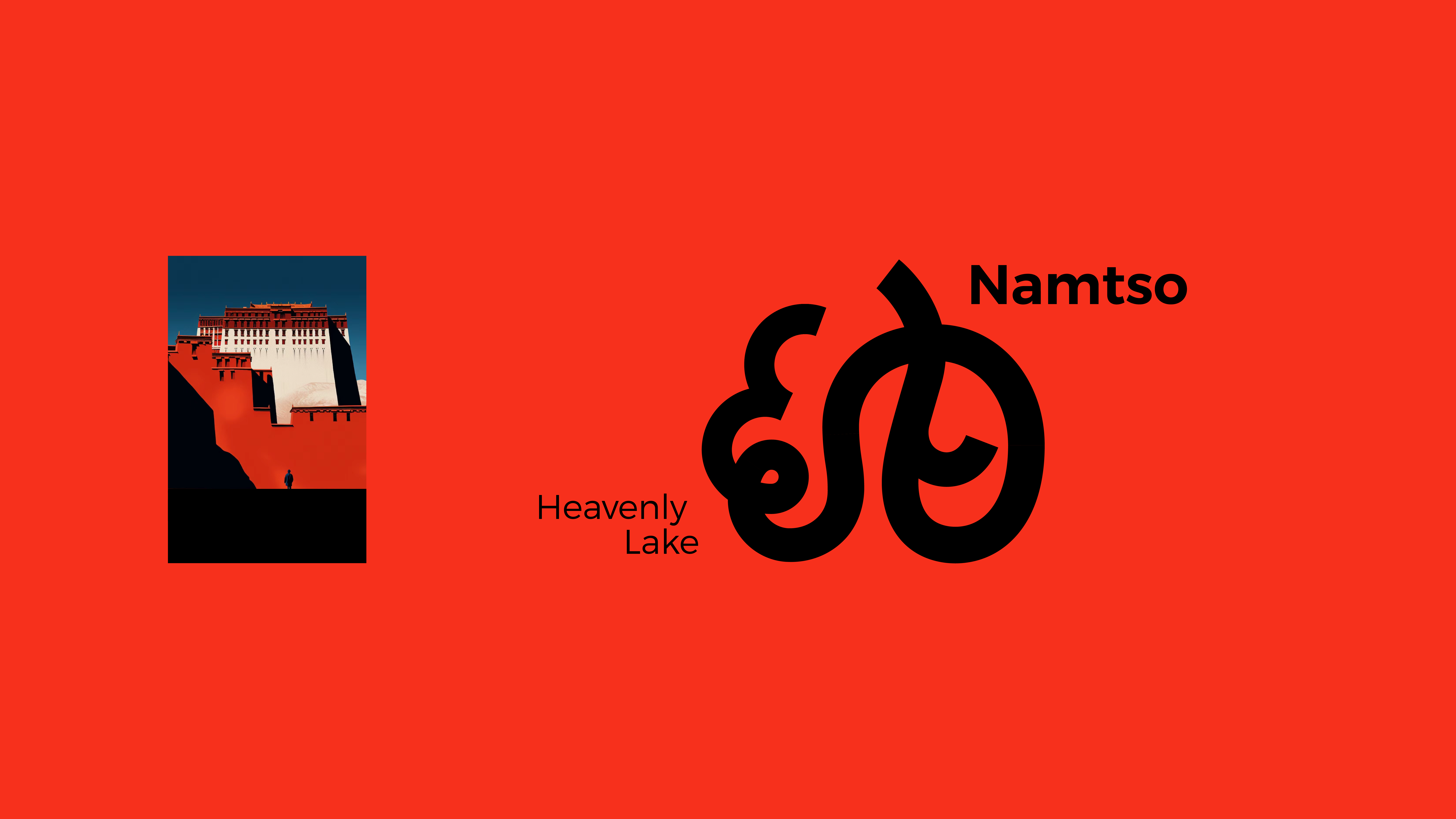 Namtso，Lake Beach，Logo design，Font design，Original design，national culture，Brand design，Visual recognition，