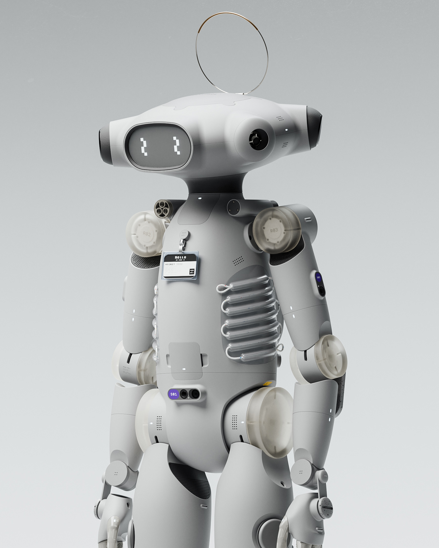 Kriket 3000，robot，artificial intelligence，Character design，