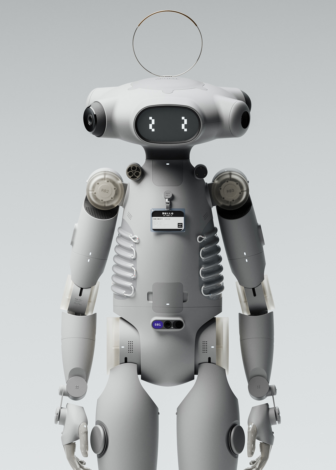 Kriket 3000，robot，artificial intelligence，Character design，