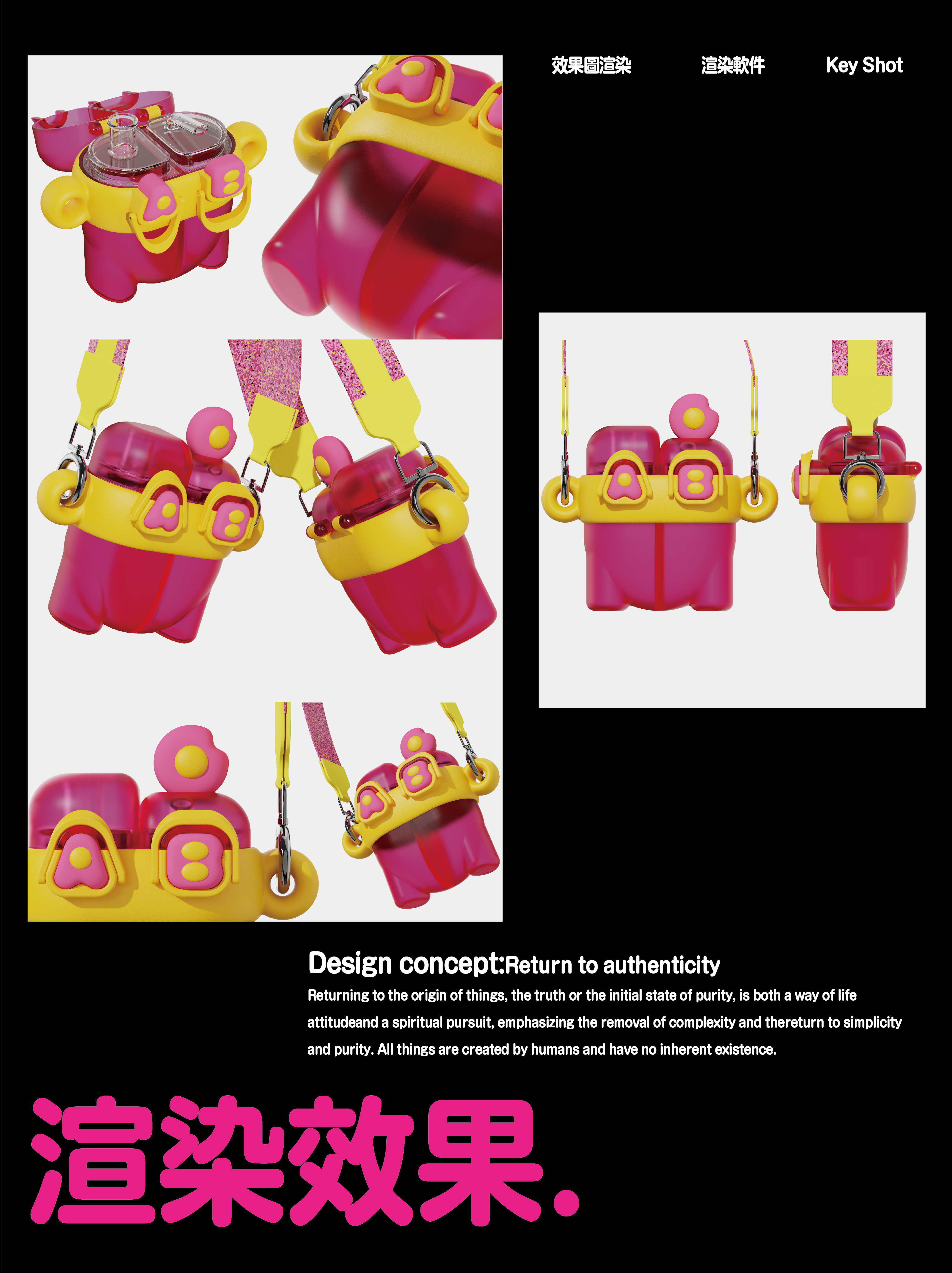 Children's water cup，Double Drink Cup，Appearance design，