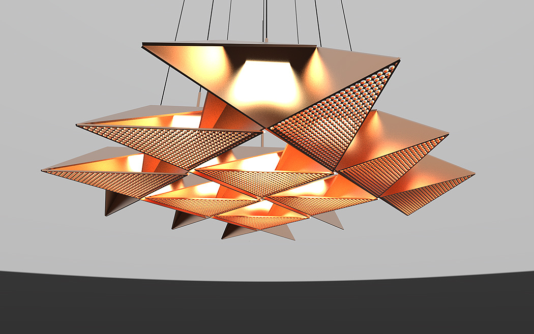 Origami，Desk lamp，product design，