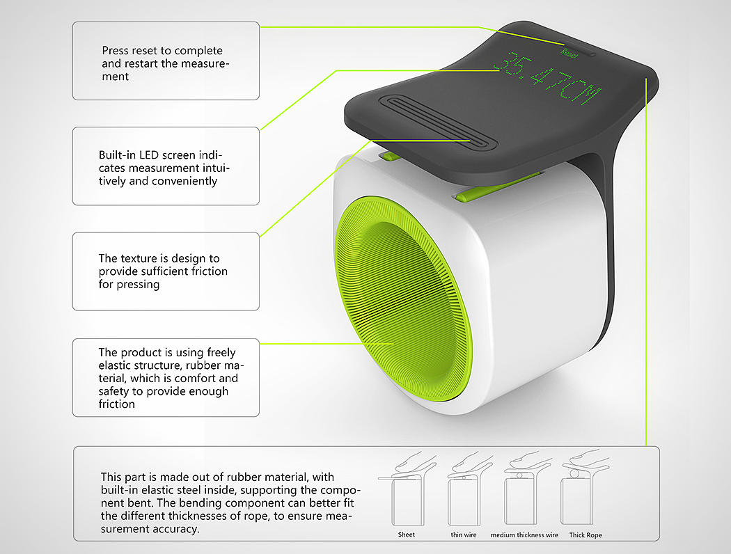 Wireless measurement，Intelligent ruler，product design，