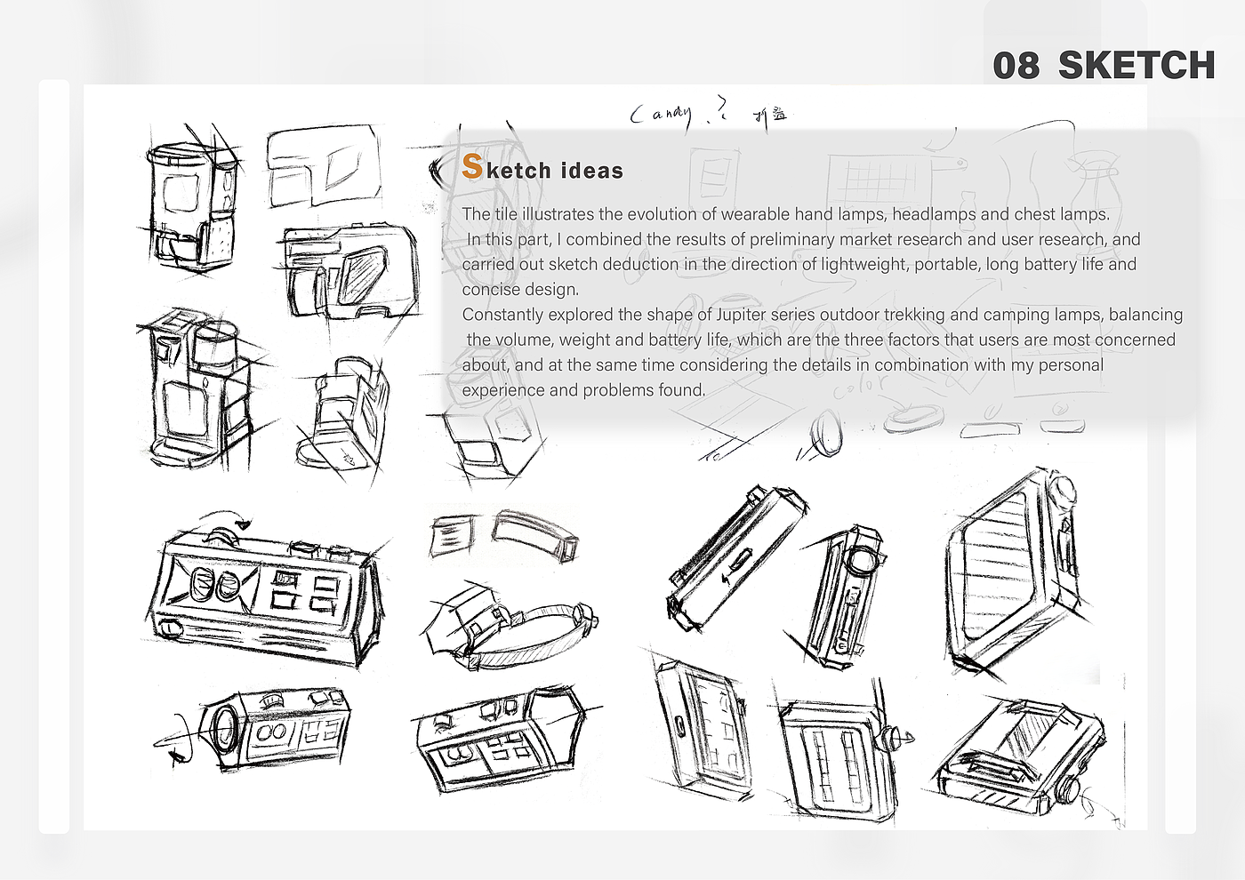 Wearable ，Hiking Camping，lamp，