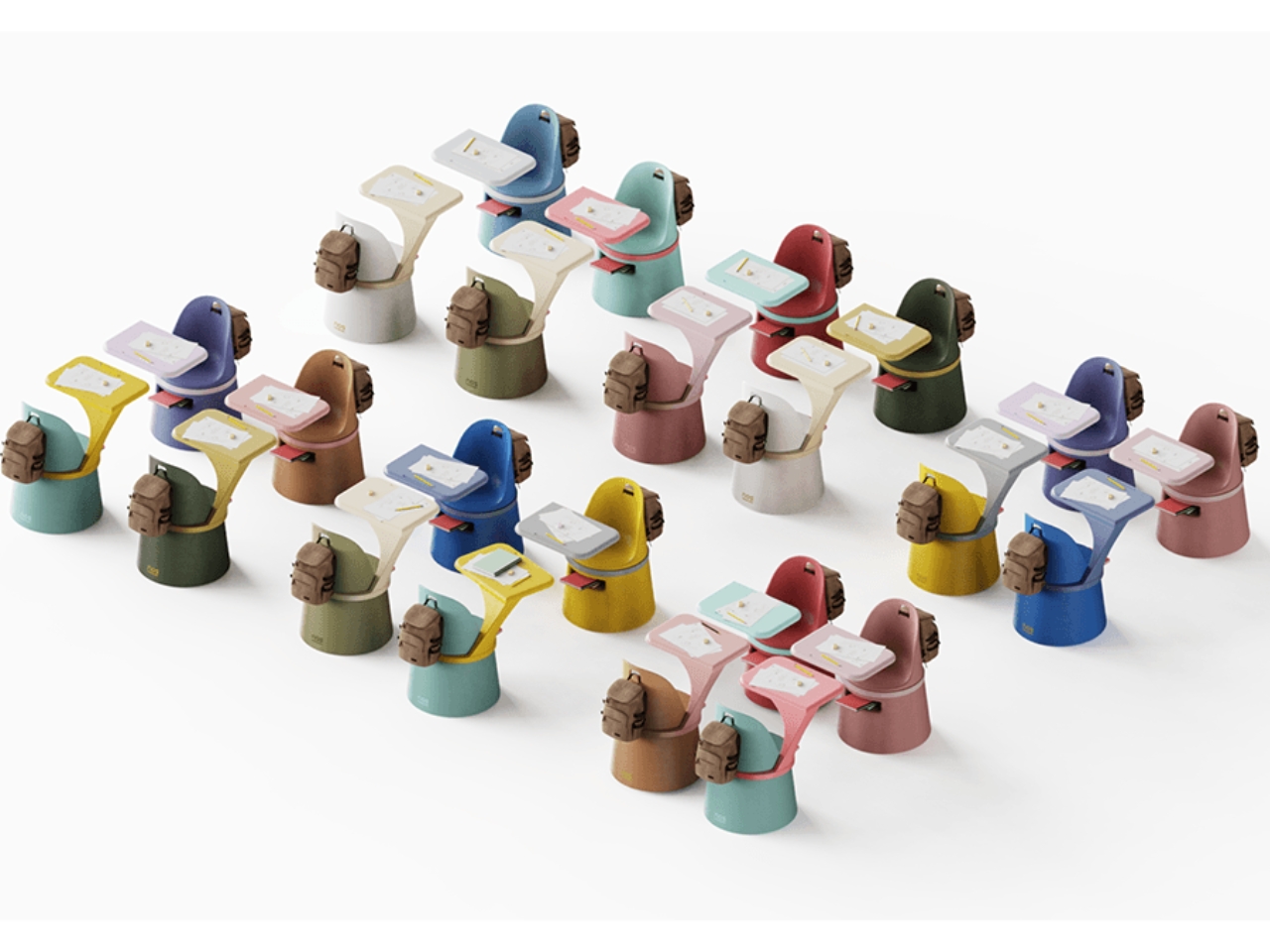 Recycled polyethylene，Clever，desk，rural construction，Rural classroom，