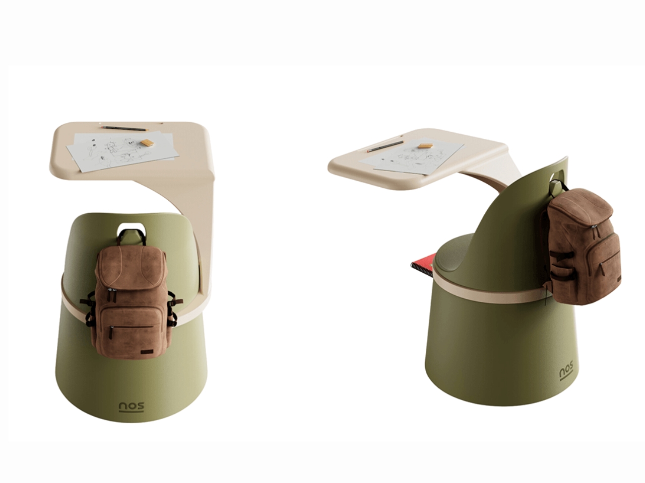 Recycled polyethylene，Clever，desk，rural construction，Rural classroom，