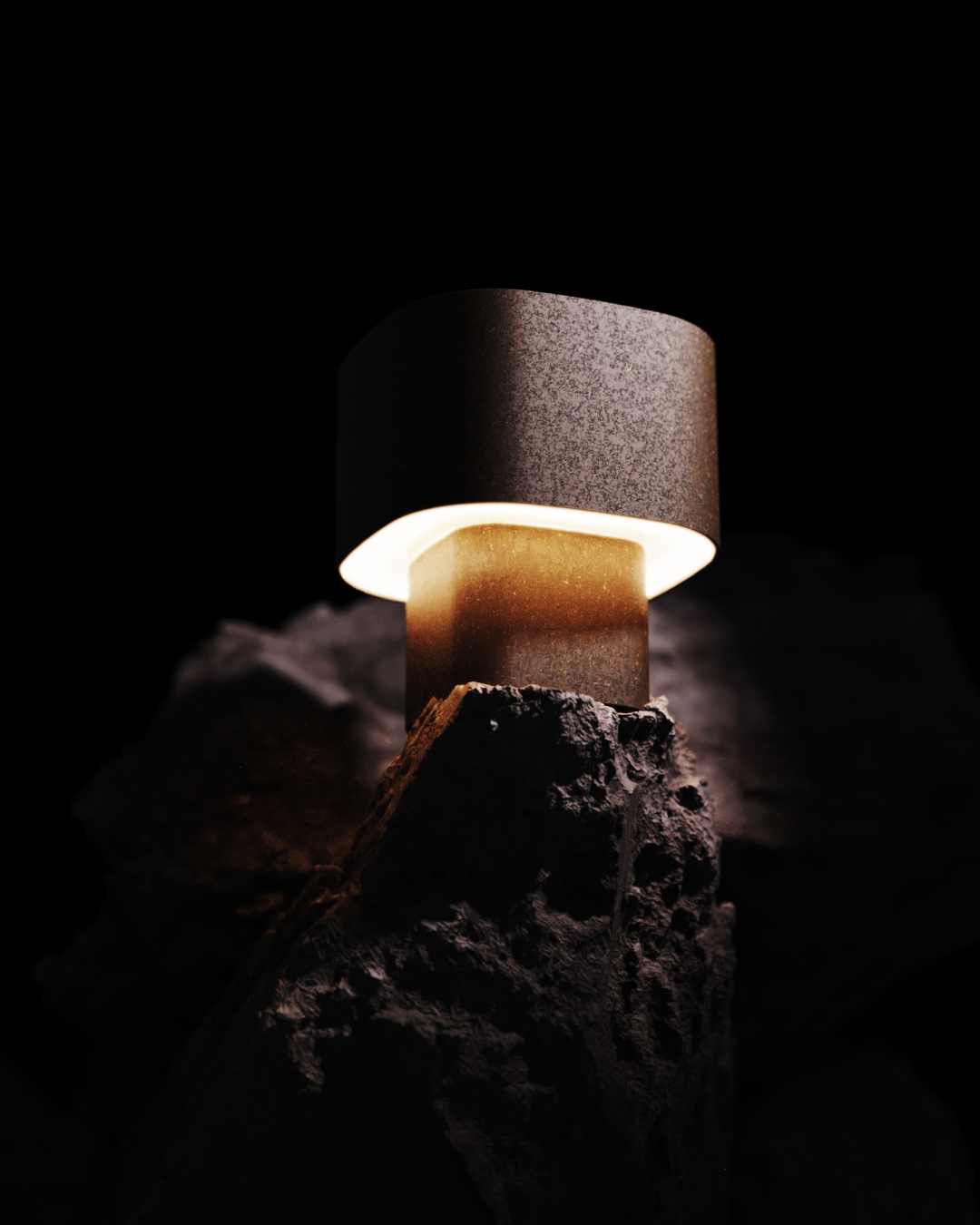 Desk lamp，product design，Lamp design，Bioplastics，Recycled plastics，desk lamp，Product rendering，industrial design，