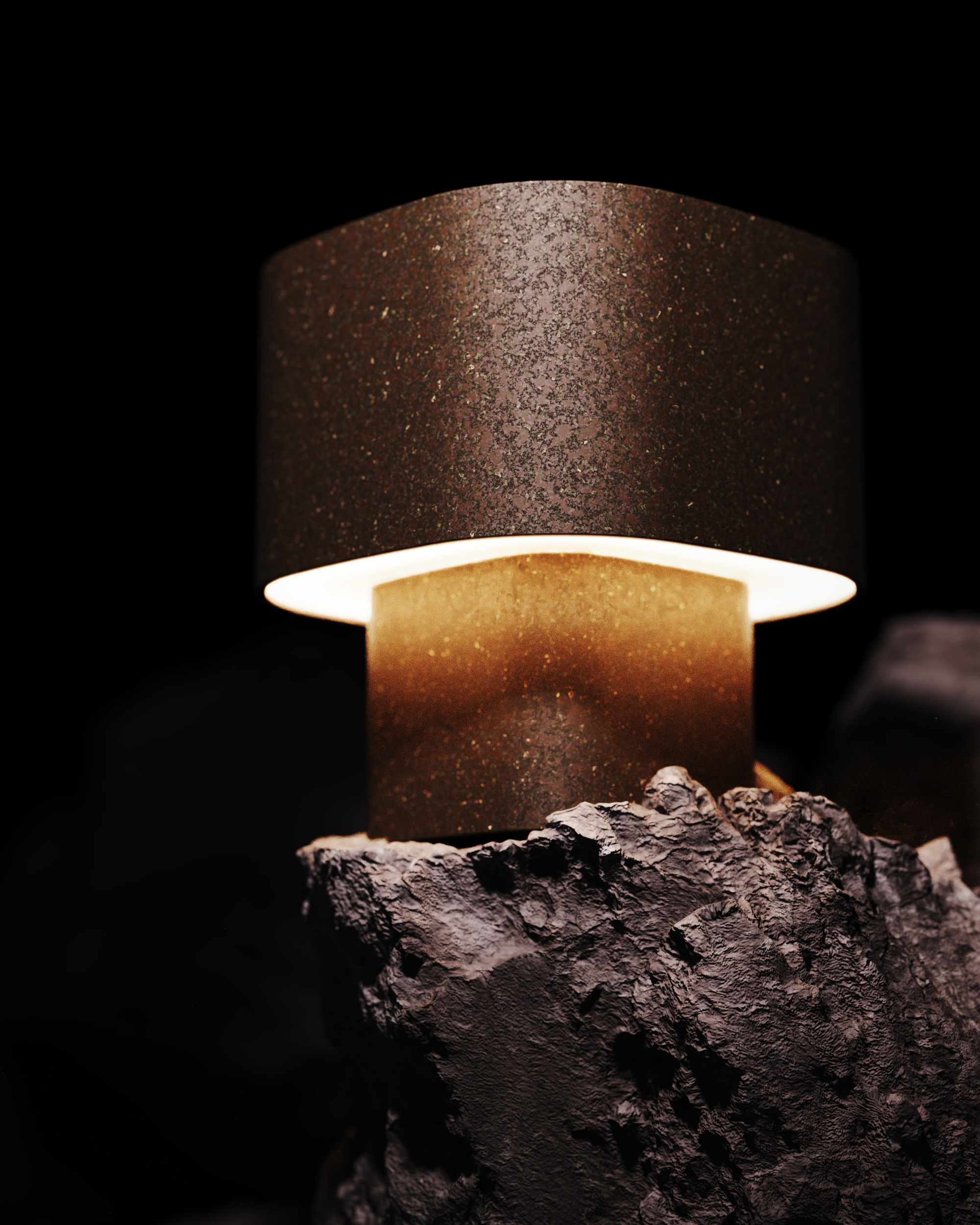 Desk lamp，product design，Lamp design，Bioplastics，Recycled plastics，desk lamp，Product rendering，industrial design，