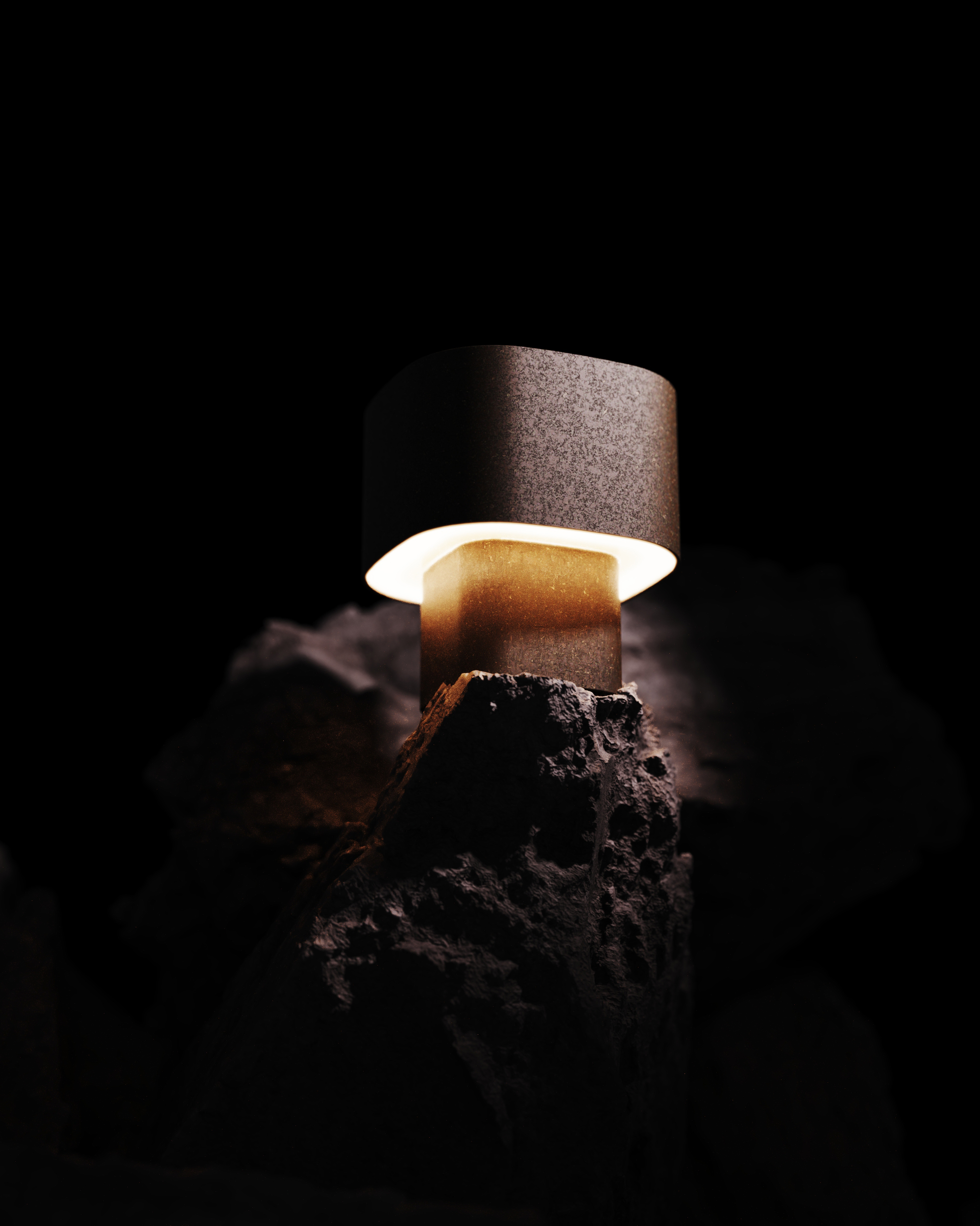 Desk lamp，product design，Lamp design，Bioplastics，Recycled plastics，desk lamp，Product rendering，industrial design，