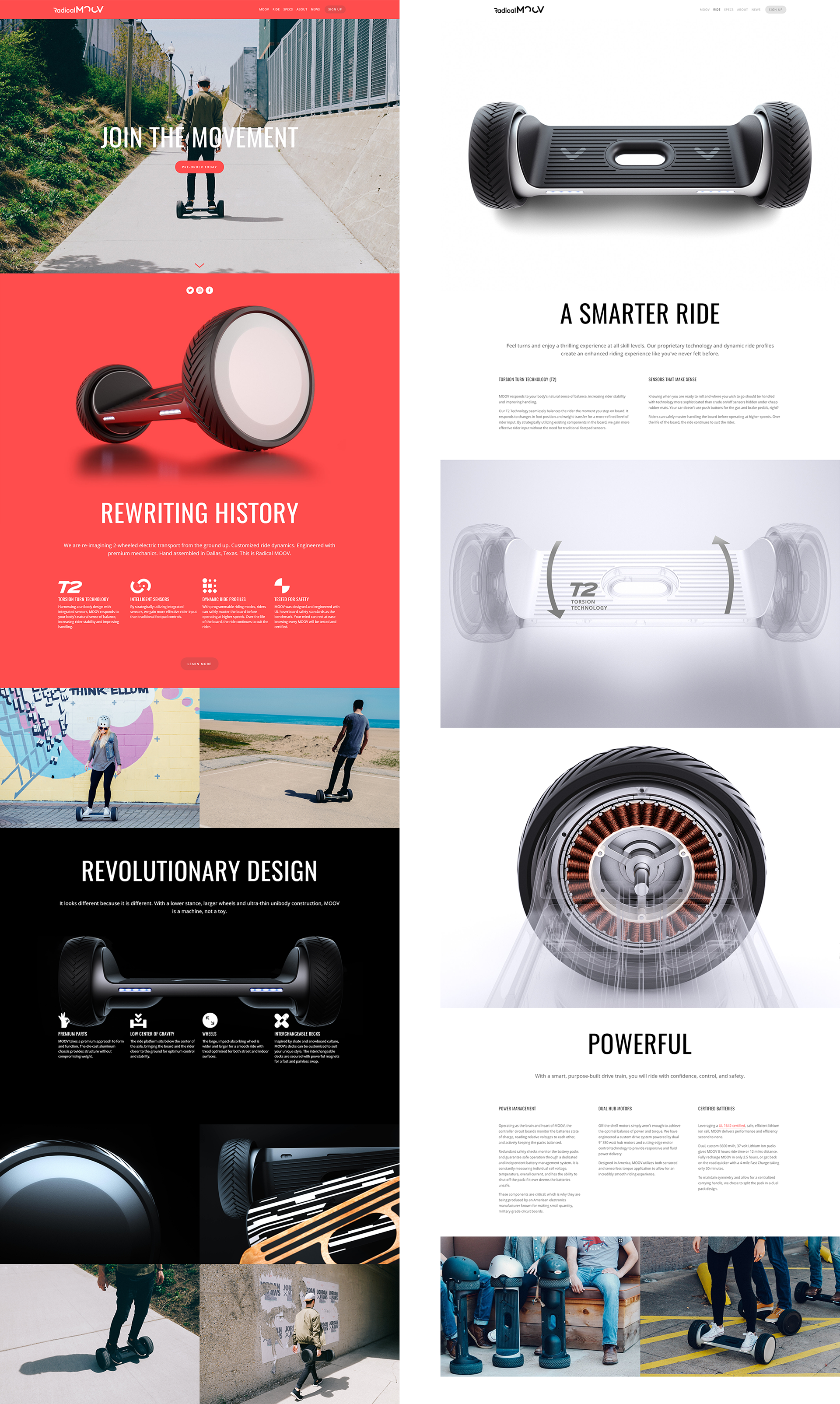 product design，black，Balance car，Radical MOOV，