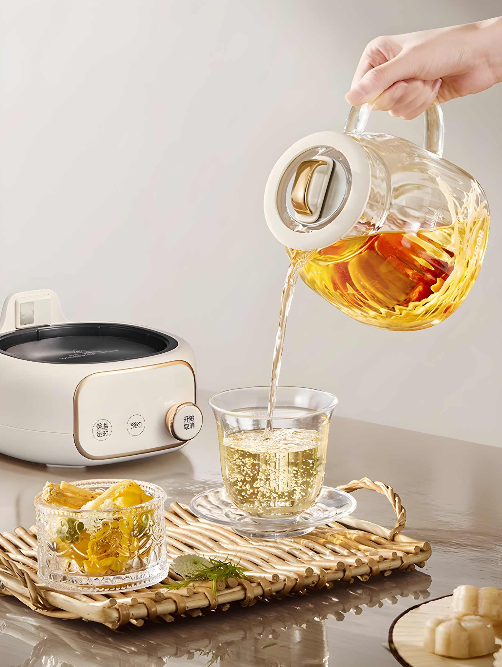 Health pot，small home appliances，glass style，