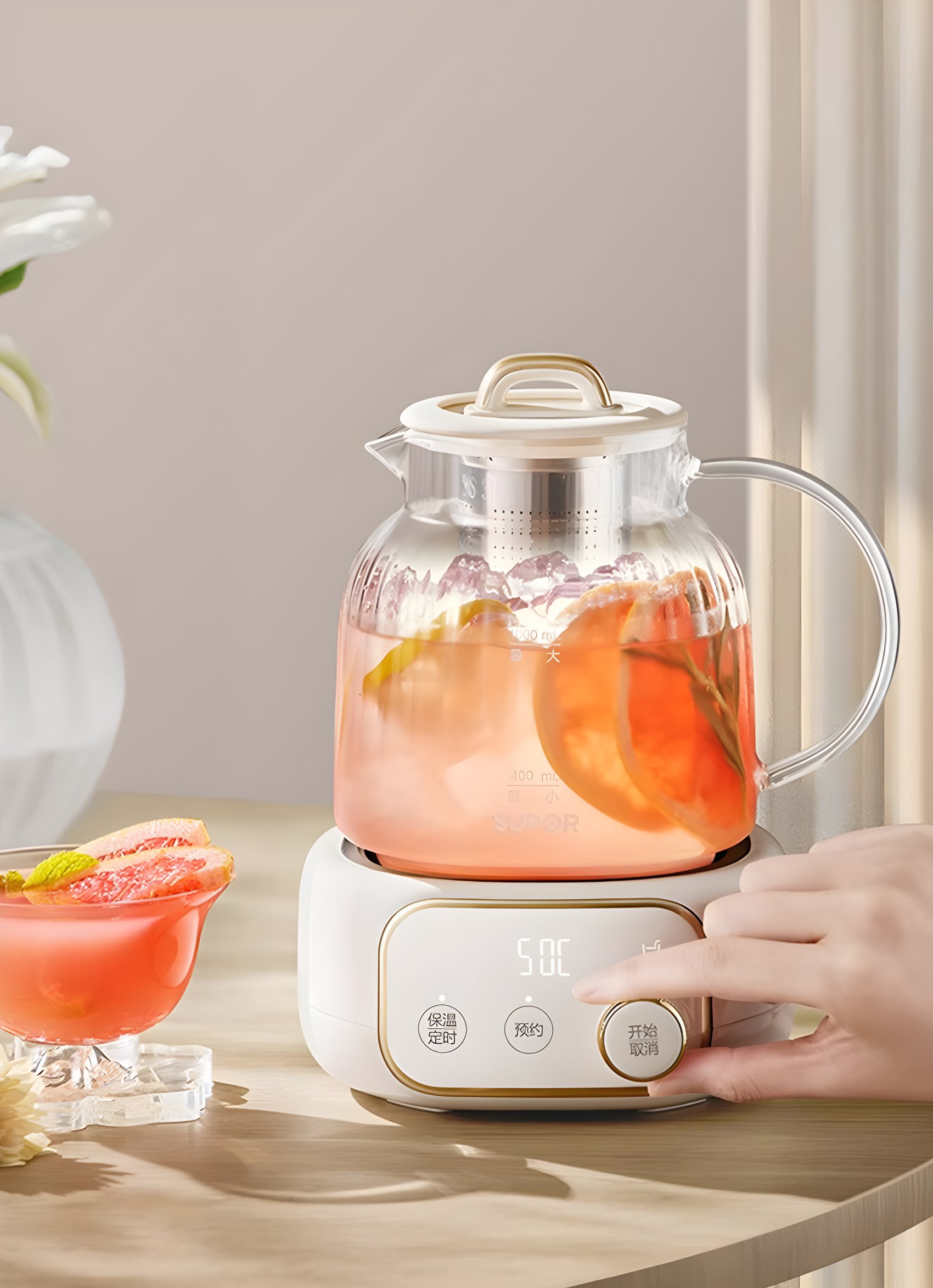 Health pot，small home appliances，glass style，