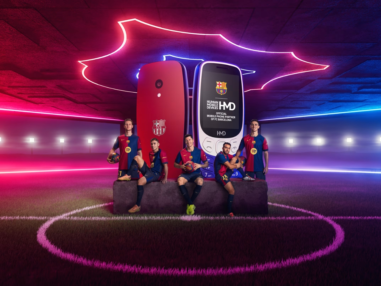 Barcelona，FC Barcelona，Retro phone，Global，