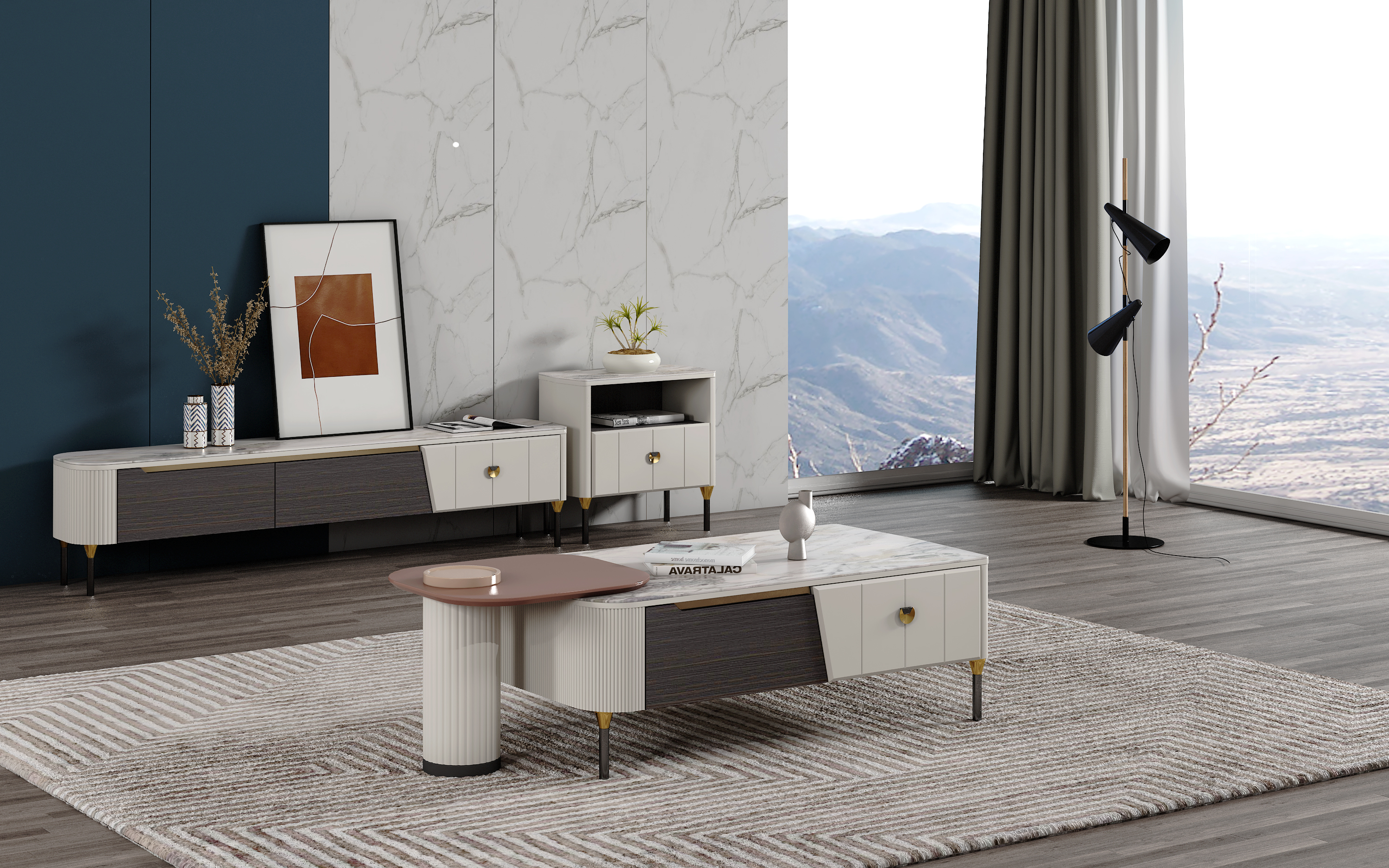 tea table，TV cabinet，Mahjong tables and chairs，soft bed，appearance，furniture，research and development，Tables and chairs，