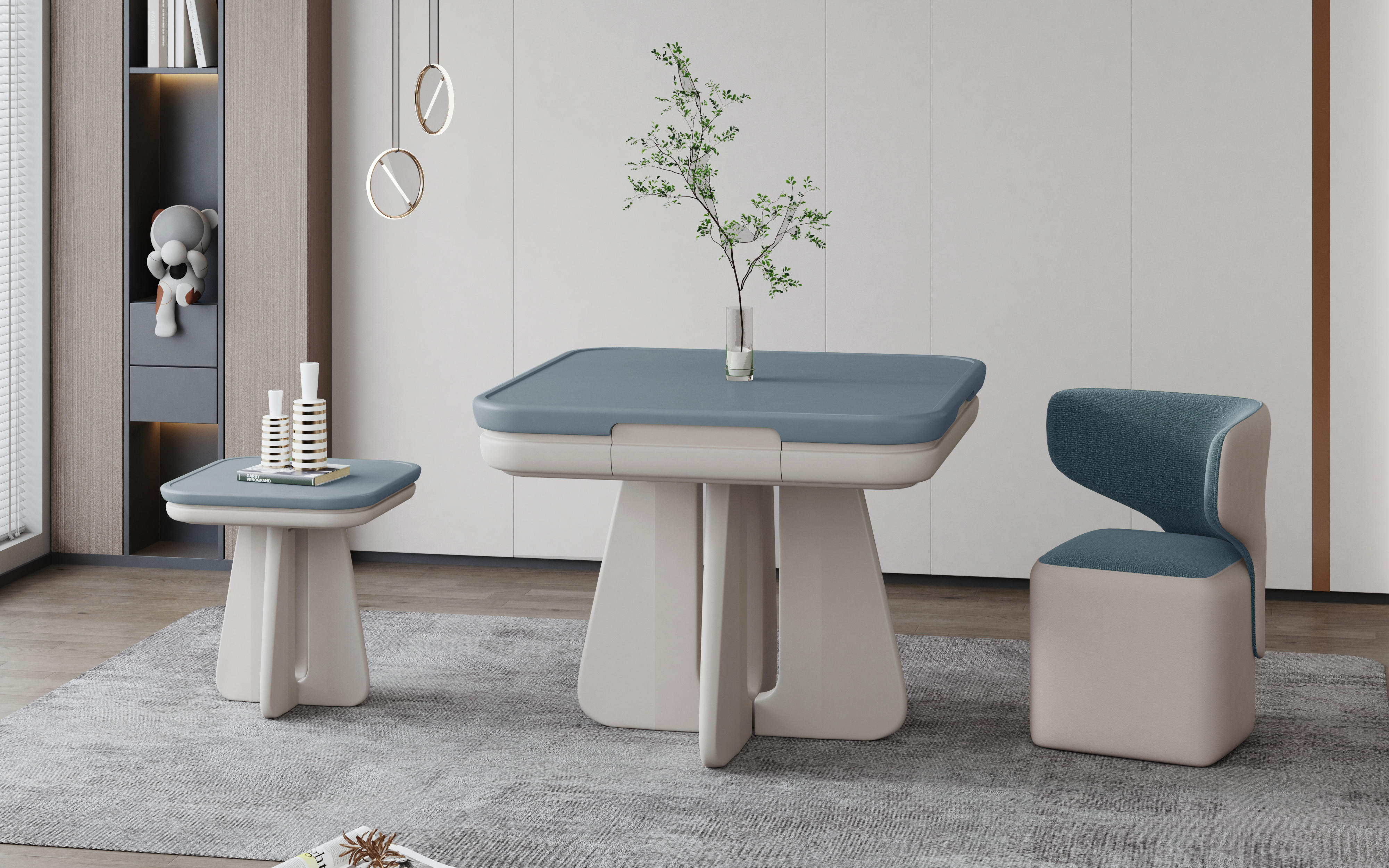 tea table，TV cabinet，Mahjong tables and chairs，soft bed，appearance，furniture，research and development，Tables and chairs，