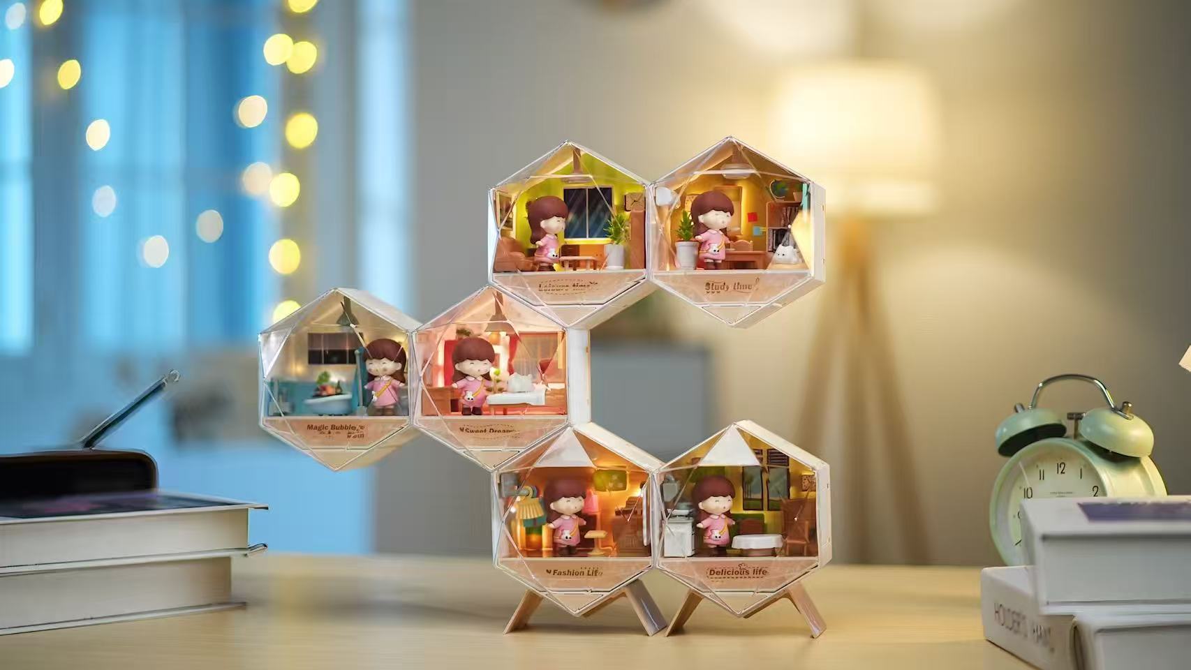 Hexagonal morphology combination，