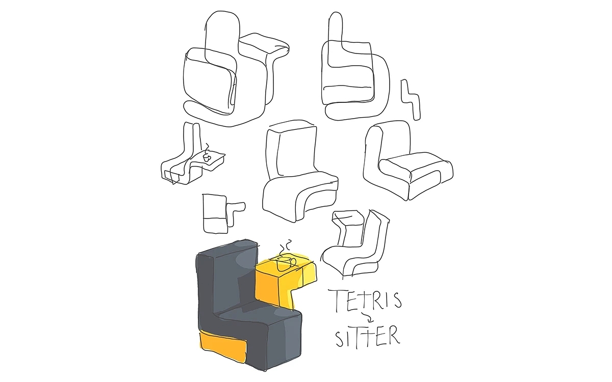 Sitter，chair，furniture，originality，