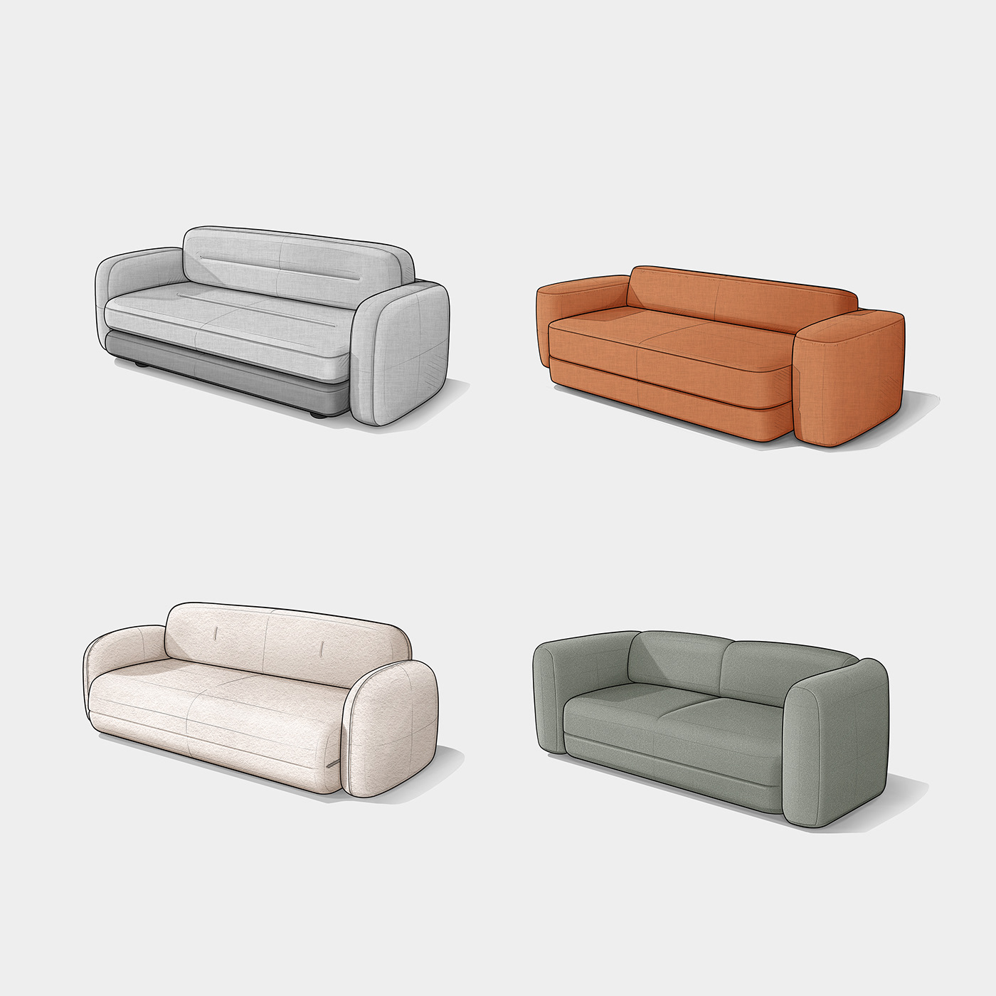 CALM，sofa，furniture，originality，