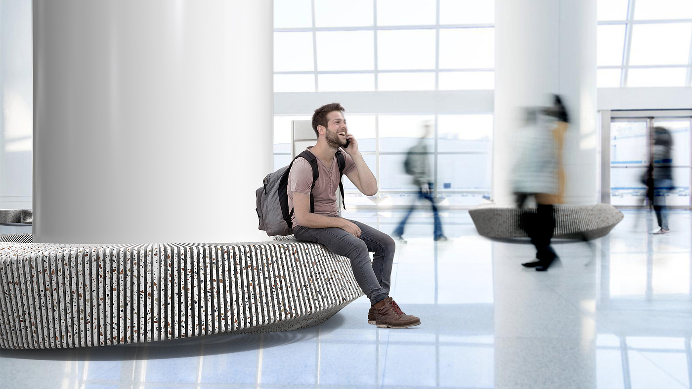 sustainable，Terrazzo，Public furniture，