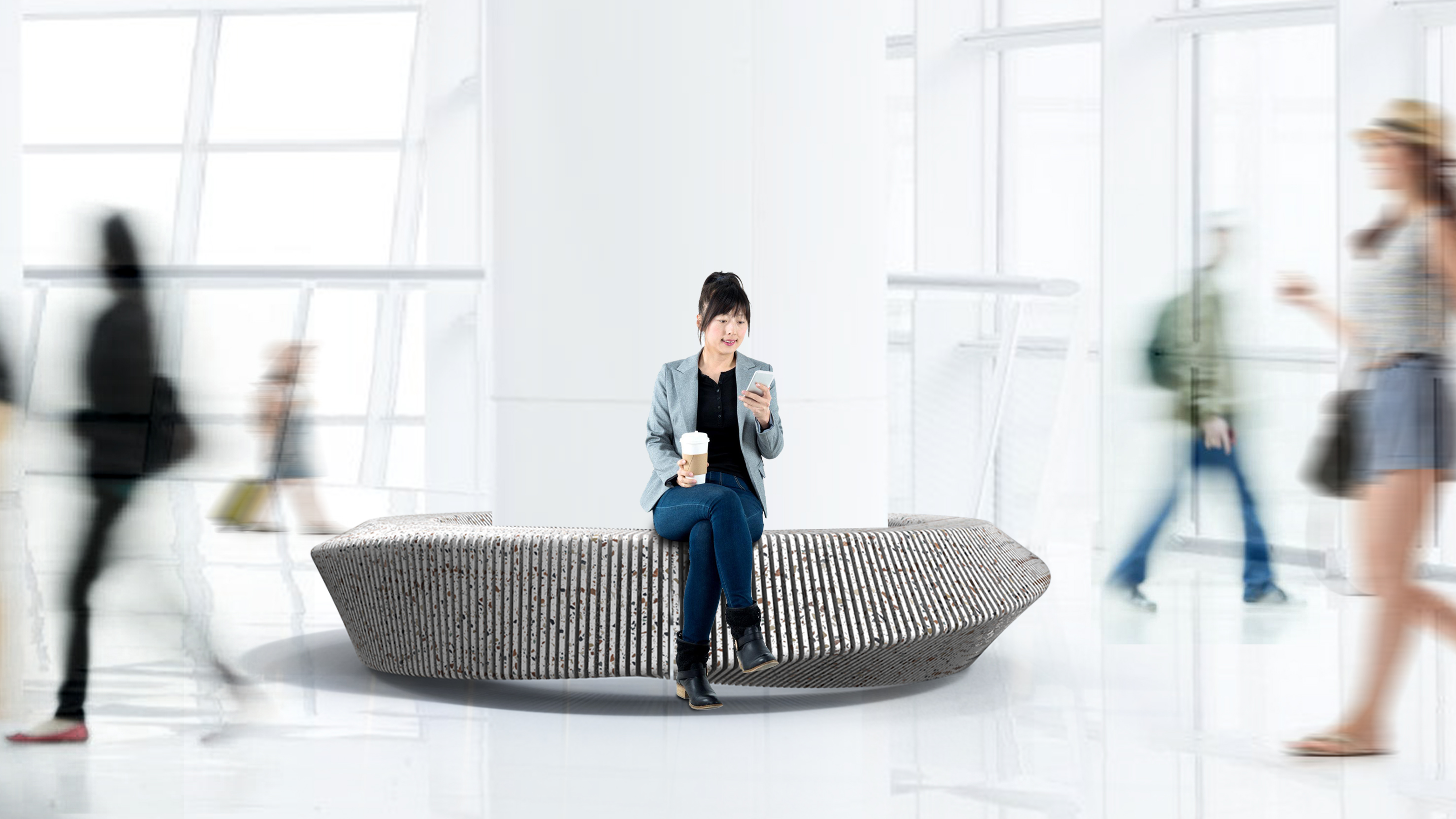 sustainable，Terrazzo，Public furniture，