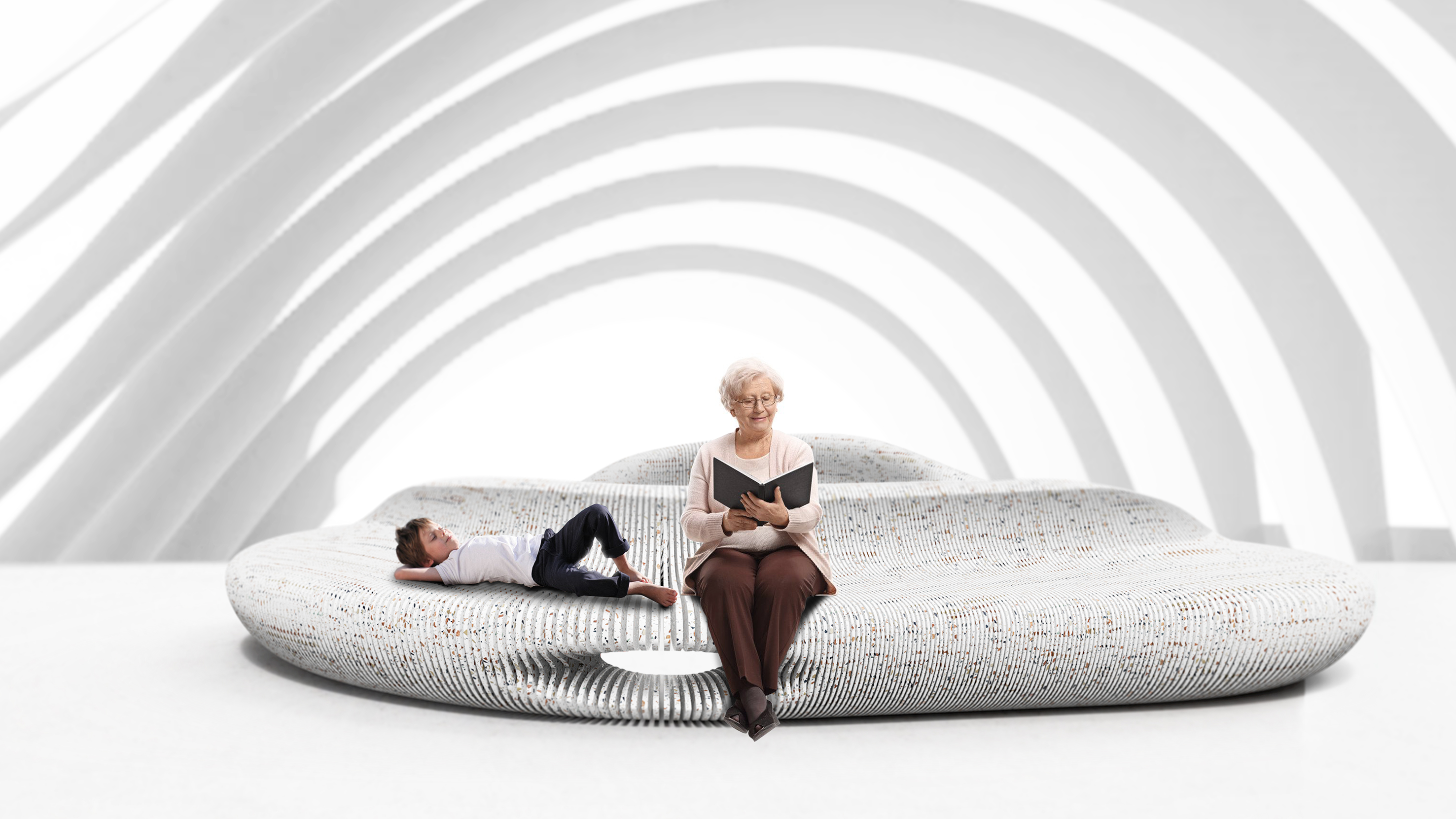 sustainable，Terrazzo，Public furniture，