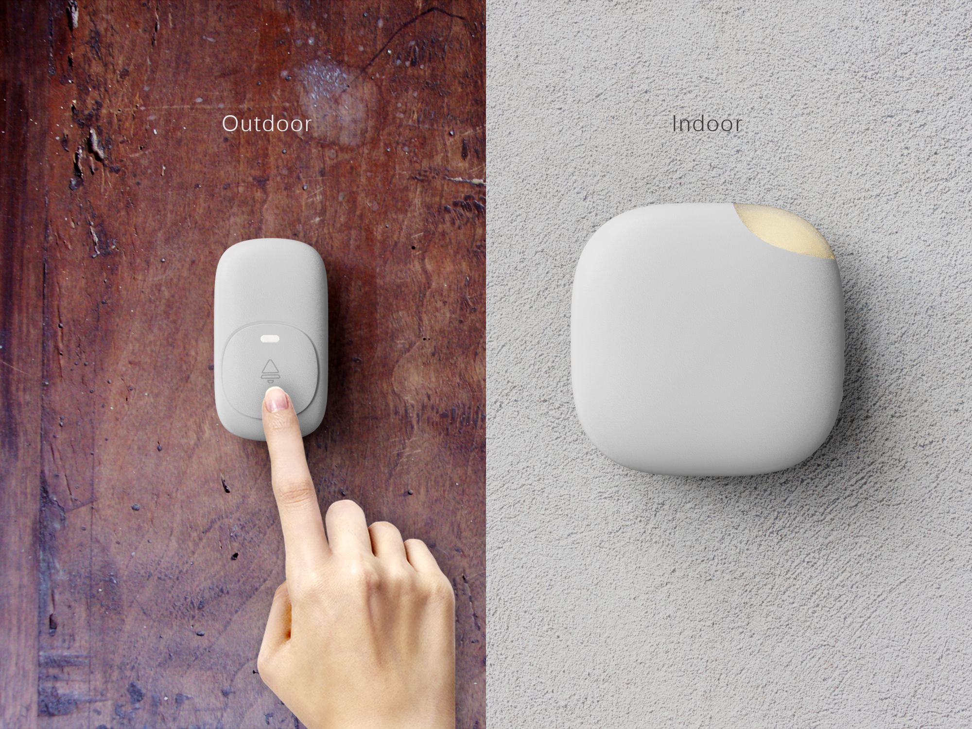 electronic product，industrial design，Wireless doorbell，Jian Jiefeng，tender，lighting，