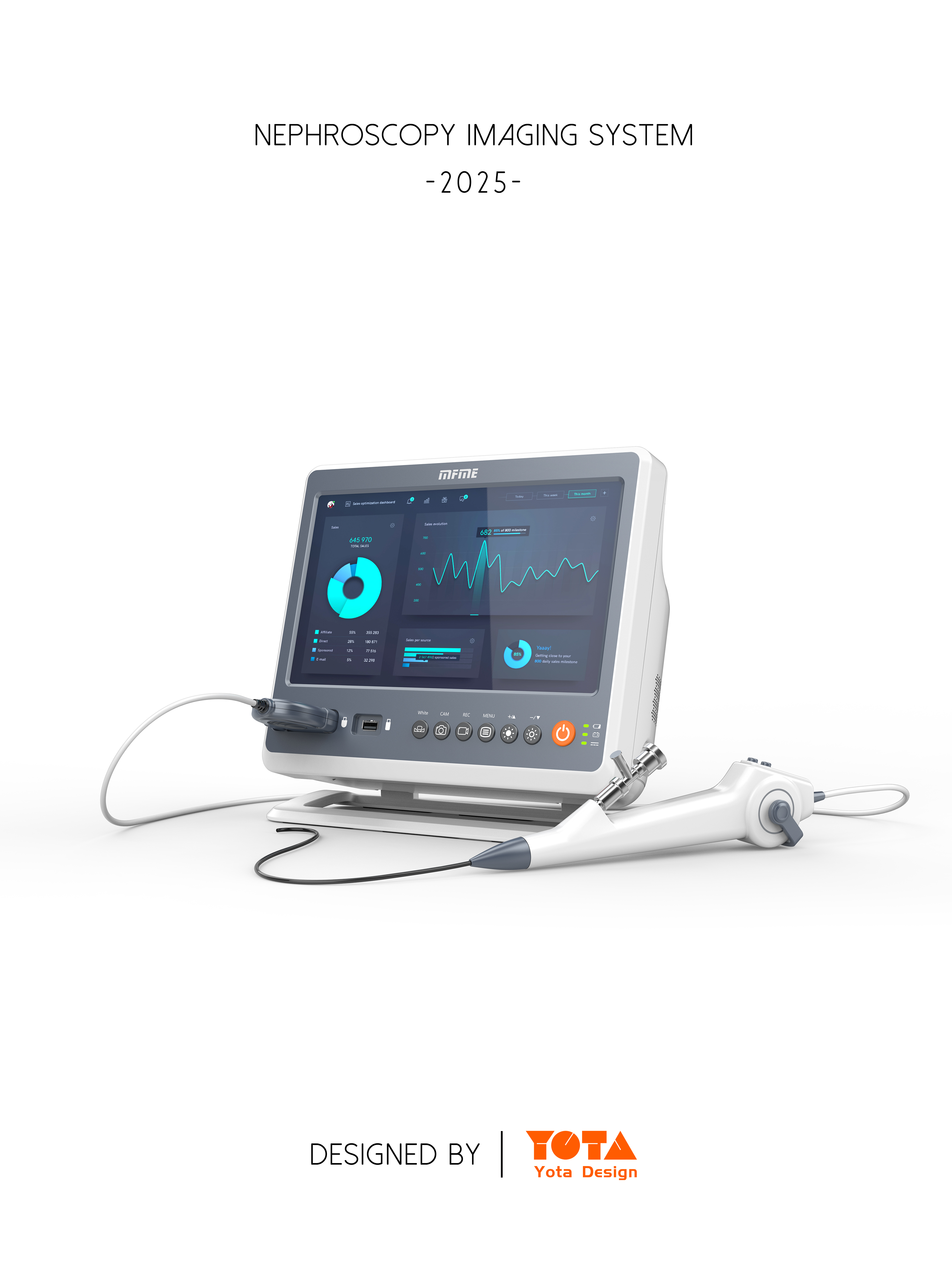 Medical instruments，Nephroscope，Handle，