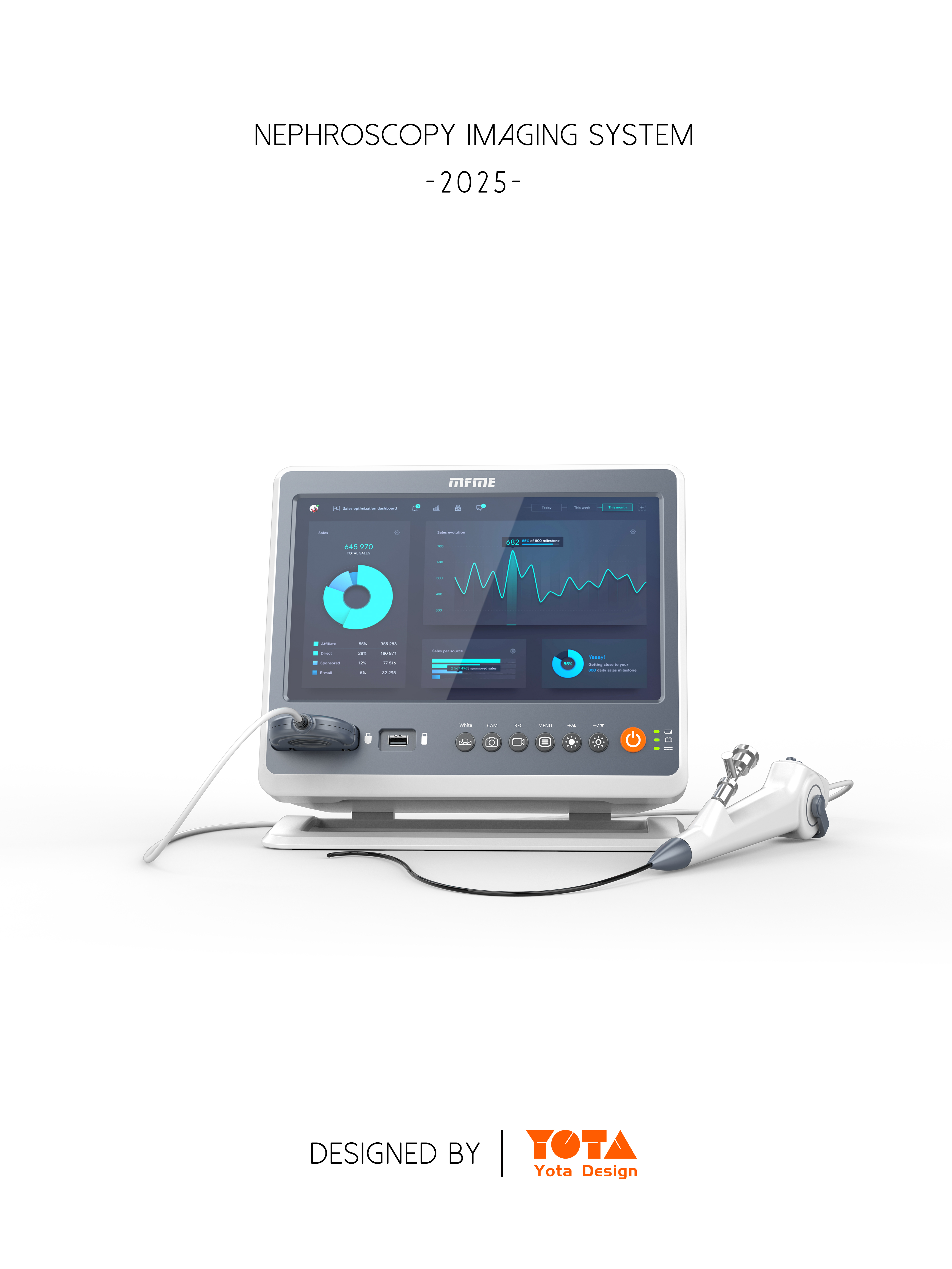 Medical instruments，Nephroscope，Handle，
