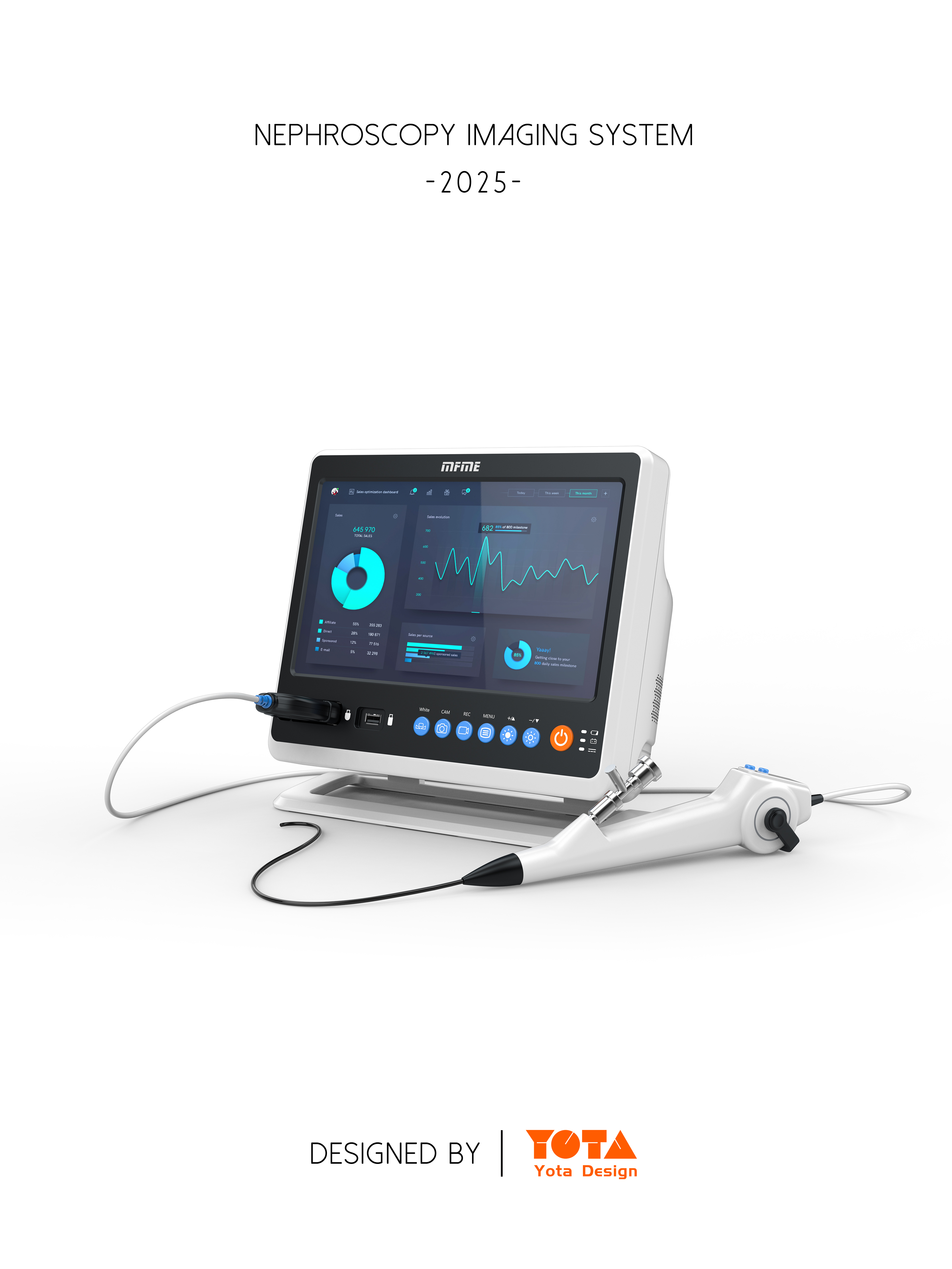 Medical instruments，Nephroscope，Handle，