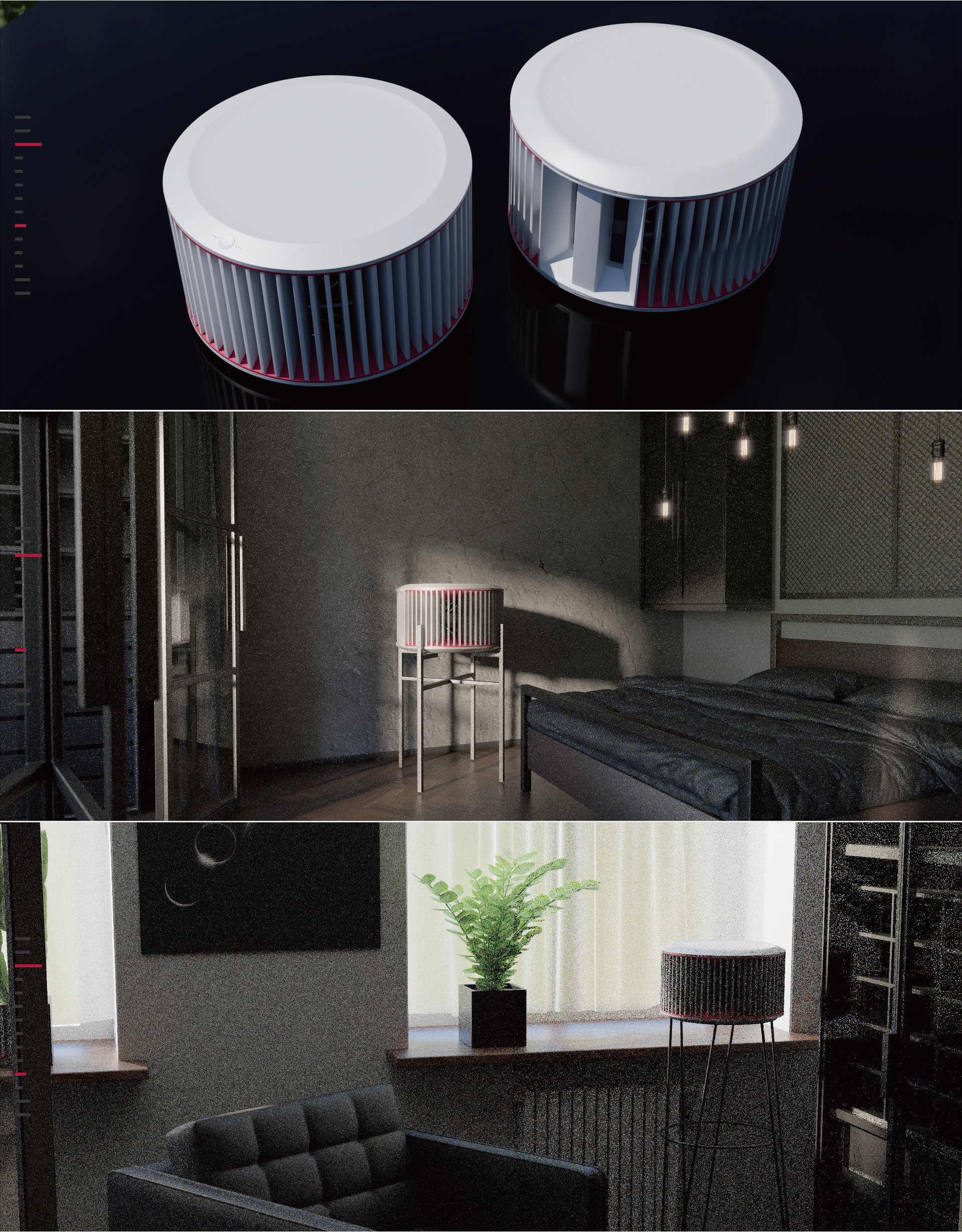 industrial design，sample reels，product design，Coffee，UAV，air cleaner，tea table，