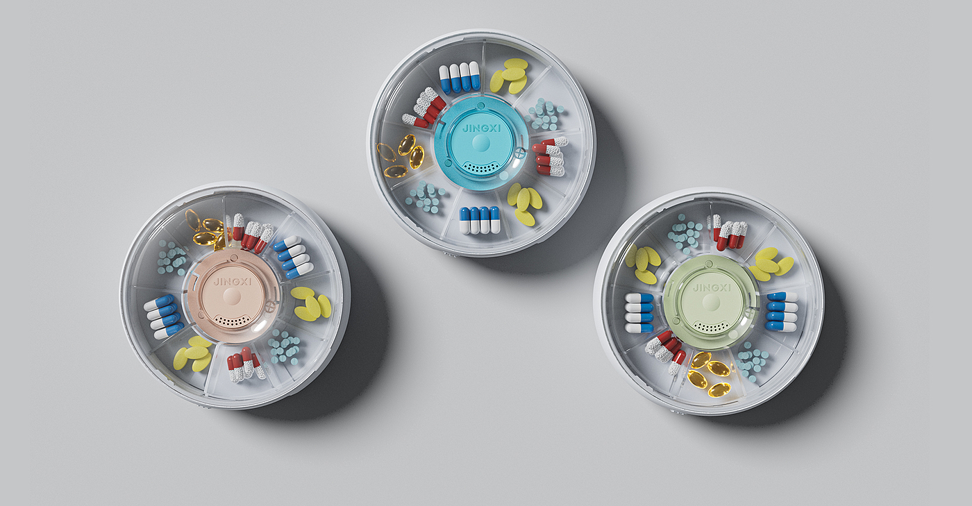 Intelligent medicine box design，Medical product design，Medical device design，Medical equipment design，Product appearance design，Product structure design，Health Care Product Design，
